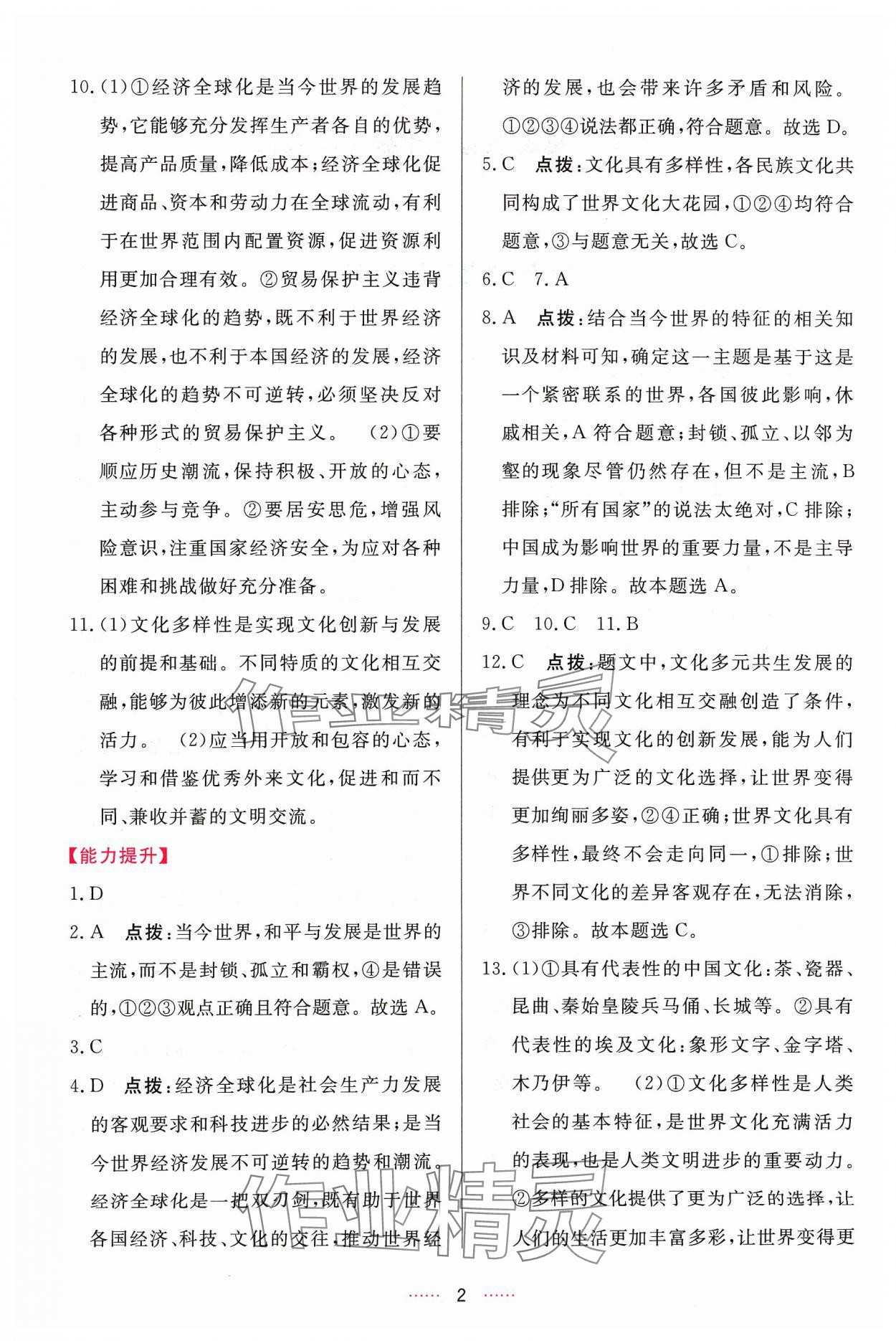 2024年三維數(shù)字課堂九年級道德與法治下冊人教版 第2頁