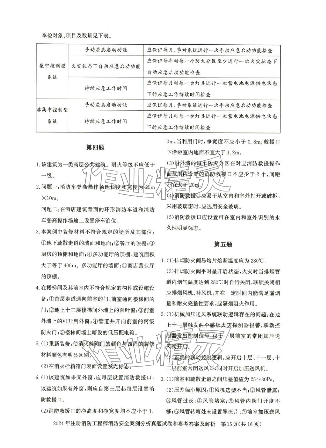 2025年真題精解與密押試卷消防安全案例分析&nbsp;第4頁(yè)