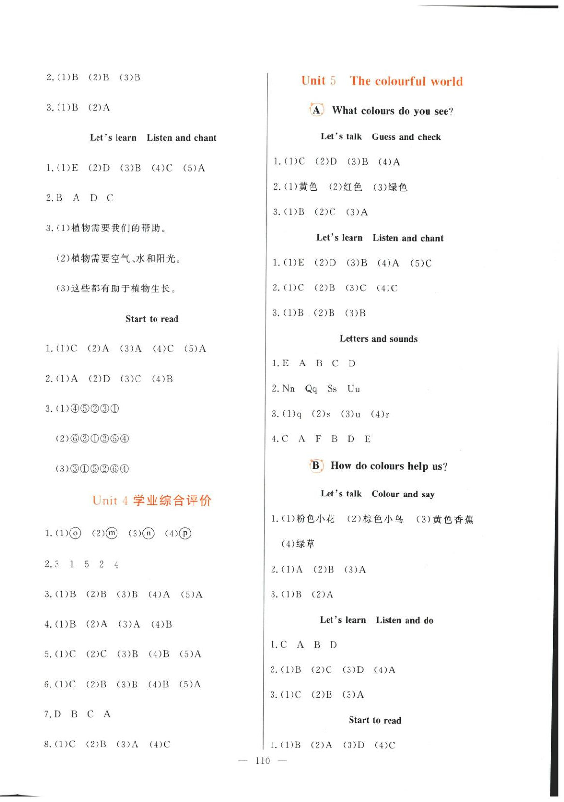 2025年快乐练习创优作业本三年级英语上册人教版&nbsp;第4页