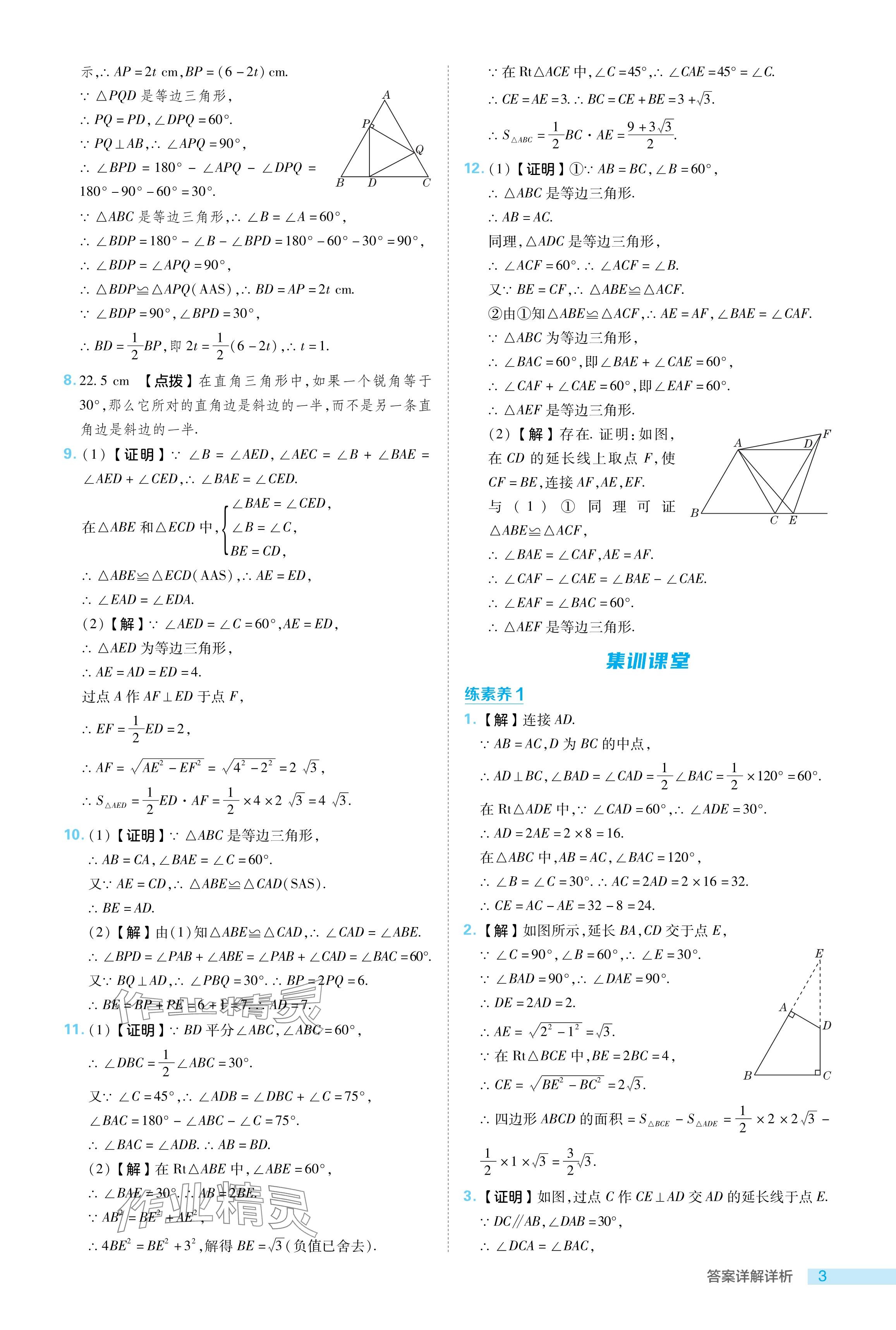 2024年綜合應(yīng)用創(chuàng)新題典中點(diǎn)八年級(jí)數(shù)學(xué)下冊(cè)北師大版 參考答案第3頁(yè)