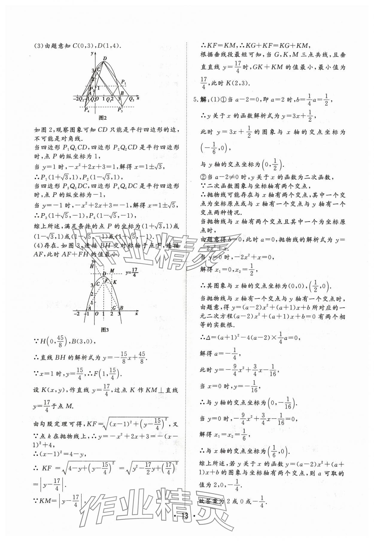 2024年湖北新中考備考與指導數學 參考答案第13頁