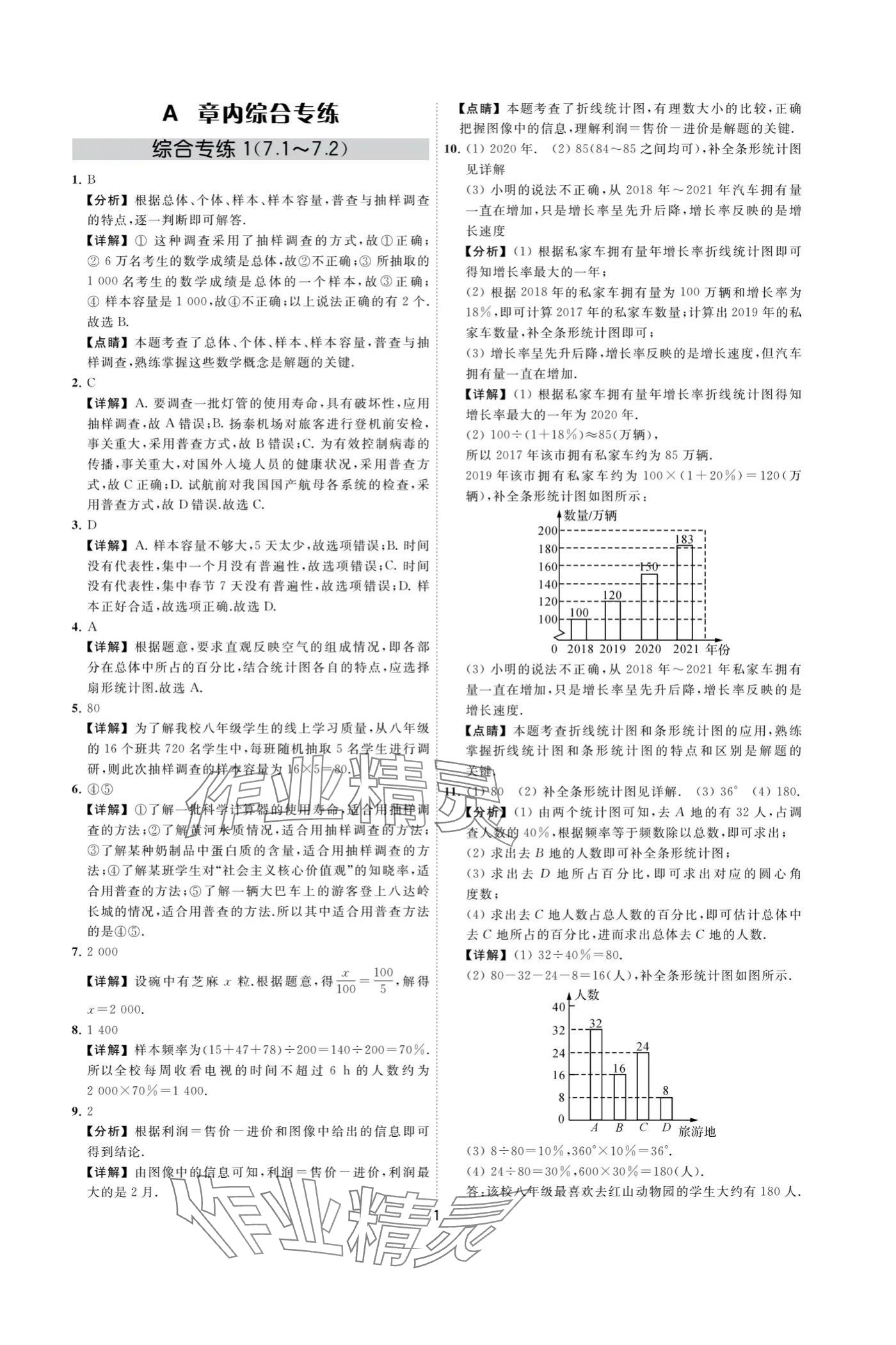 2024年奪冠金卷八年級(jí)數(shù)學(xué)下冊(cè)蘇科版 參考答案第1頁(yè)