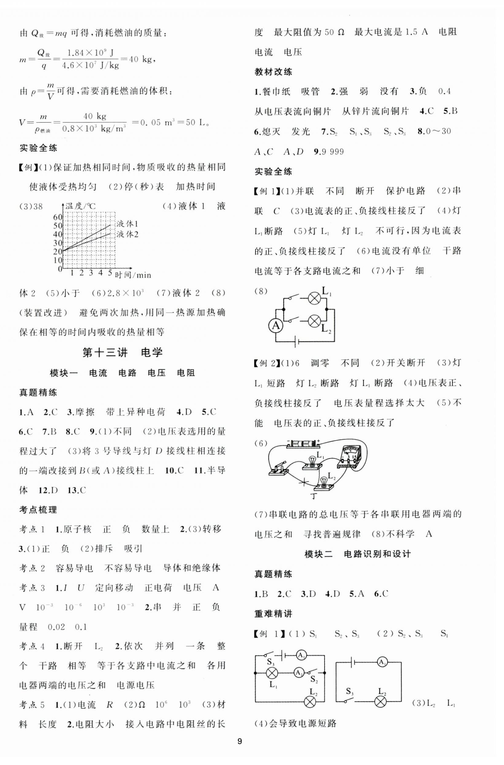 2025年黃岡金牌之路中考精英總復(fù)習(xí)物理湖北專版 第9頁