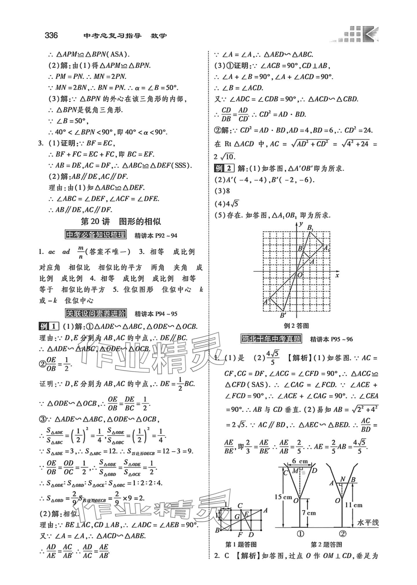 2024年中考总复习指导河北美术出版社数学中考冀教版河北专版 第24页