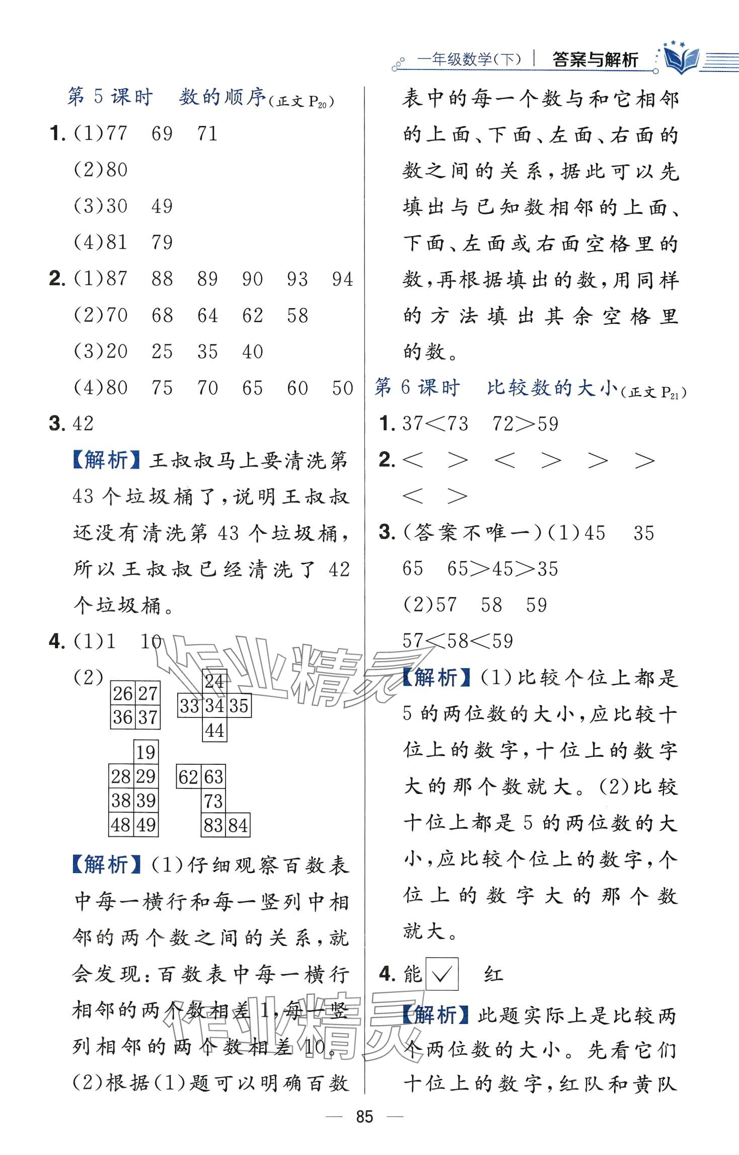 2024年教材全練一年級數(shù)學(xué)下冊蘇教版 第9頁