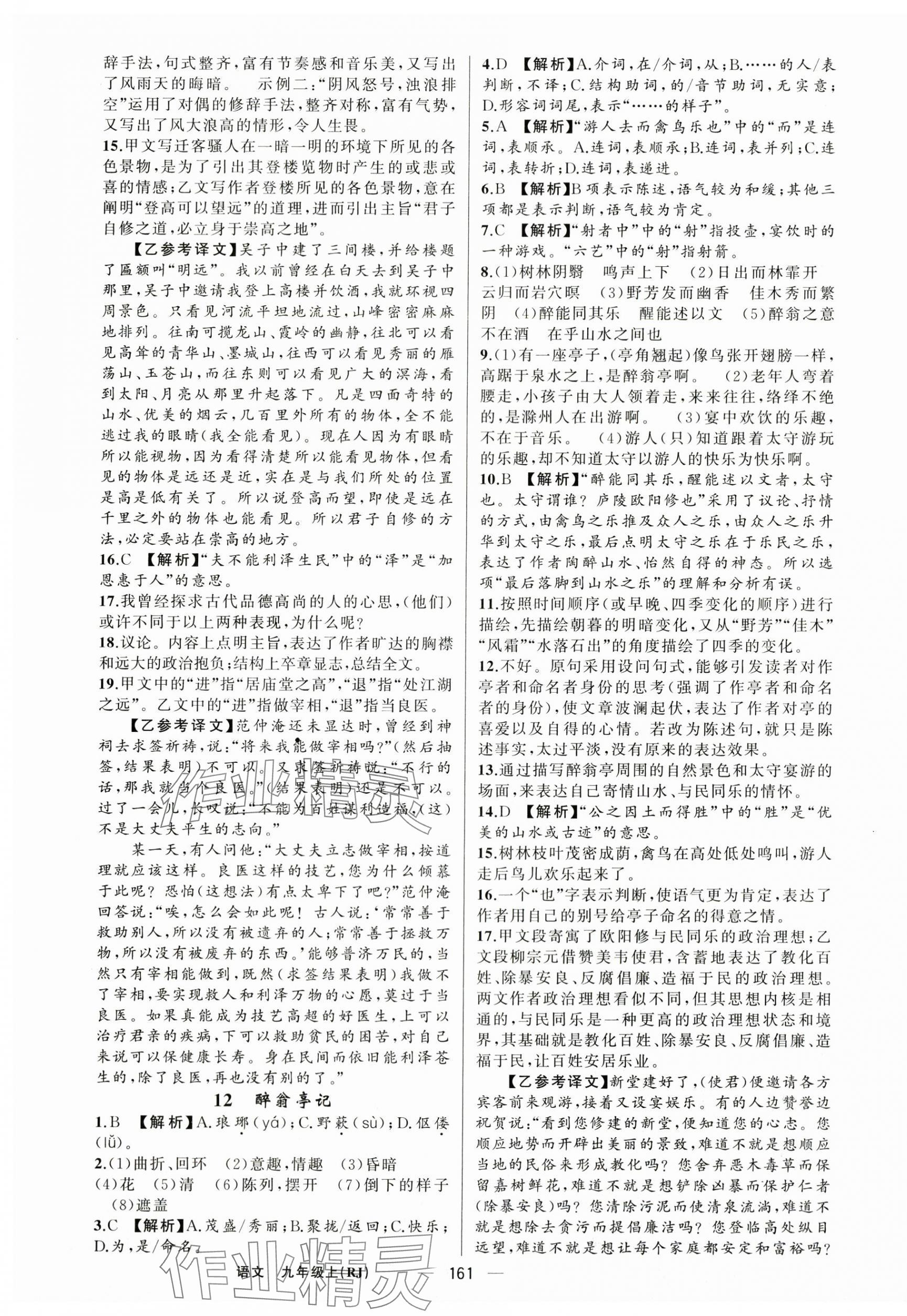 2025年四清導(dǎo)航九年級語文上冊人教版河南專版 第5頁
