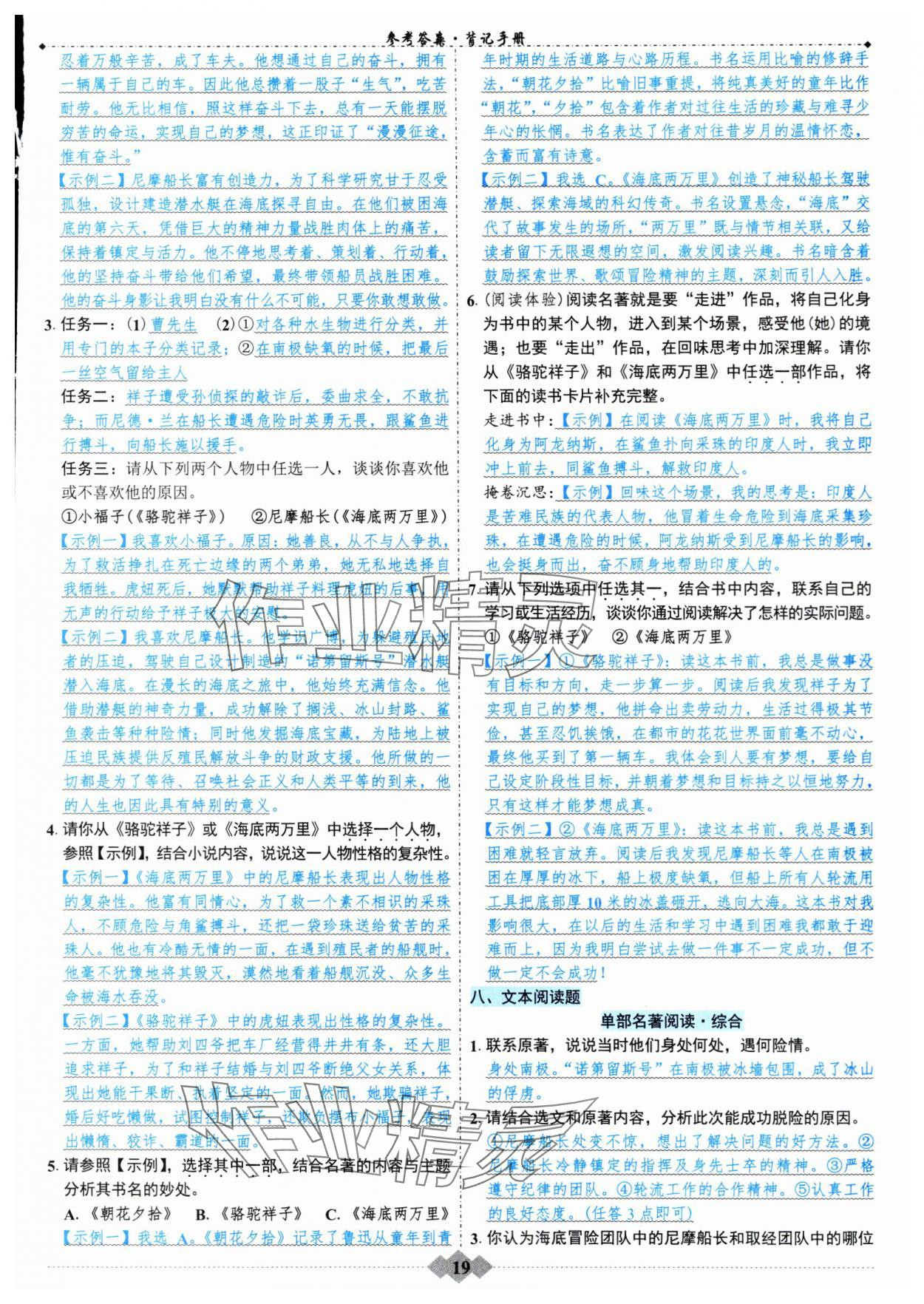 2024年廣東達(dá)標(biāo)學(xué)案名著解讀一點(diǎn)通部編版 第19頁(yè)