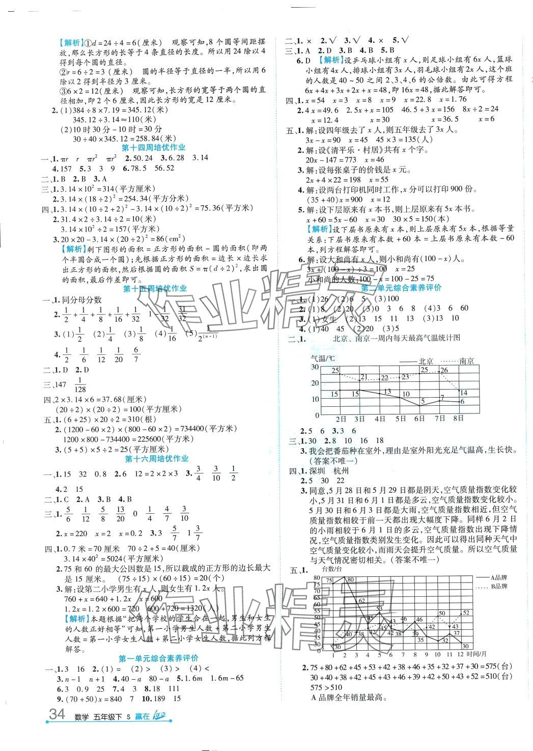 2024年贏在100五年級(jí)數(shù)學(xué)下冊蘇教版 第3頁