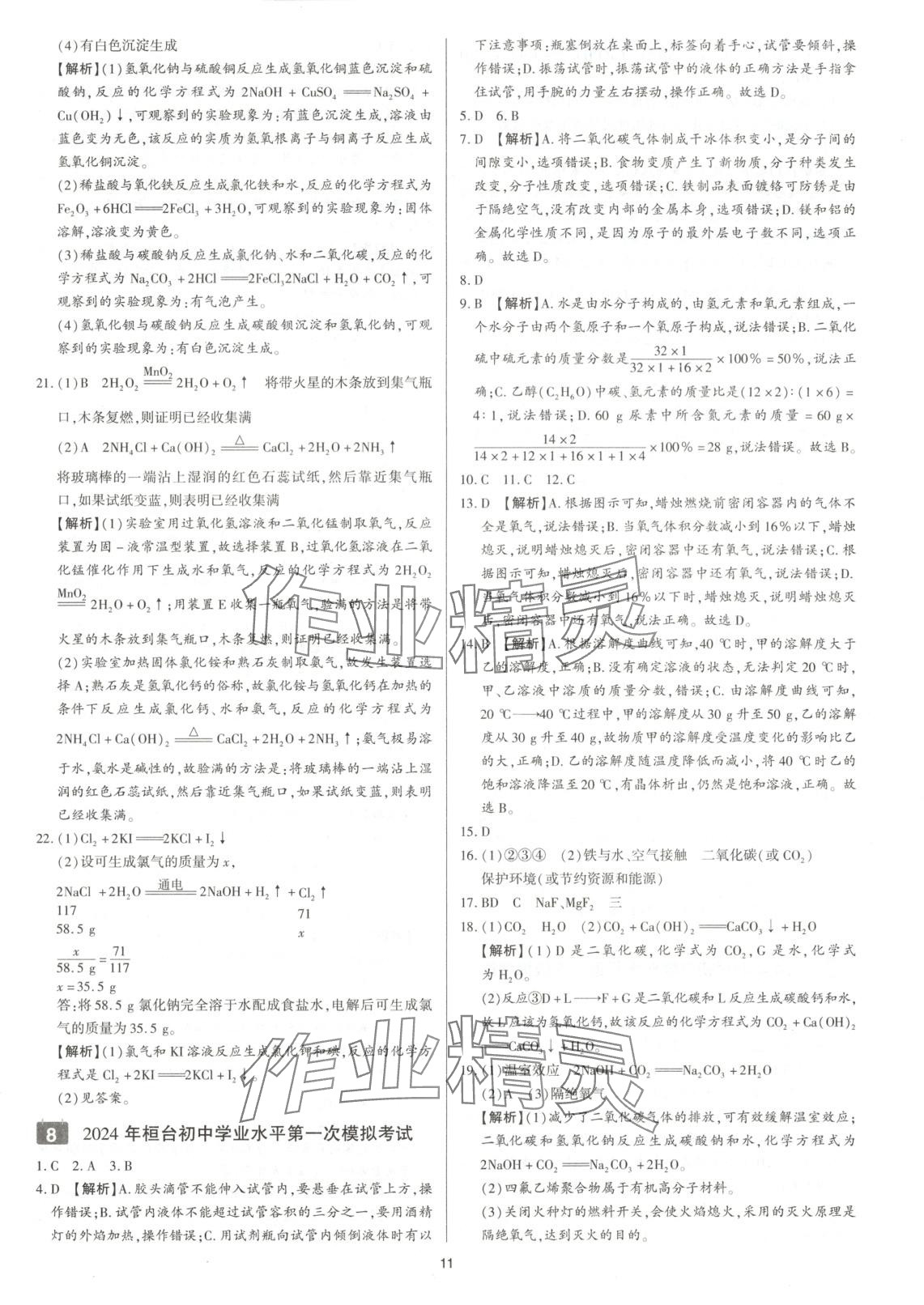 2025年中考考前必刷模擬卷化學 第11頁