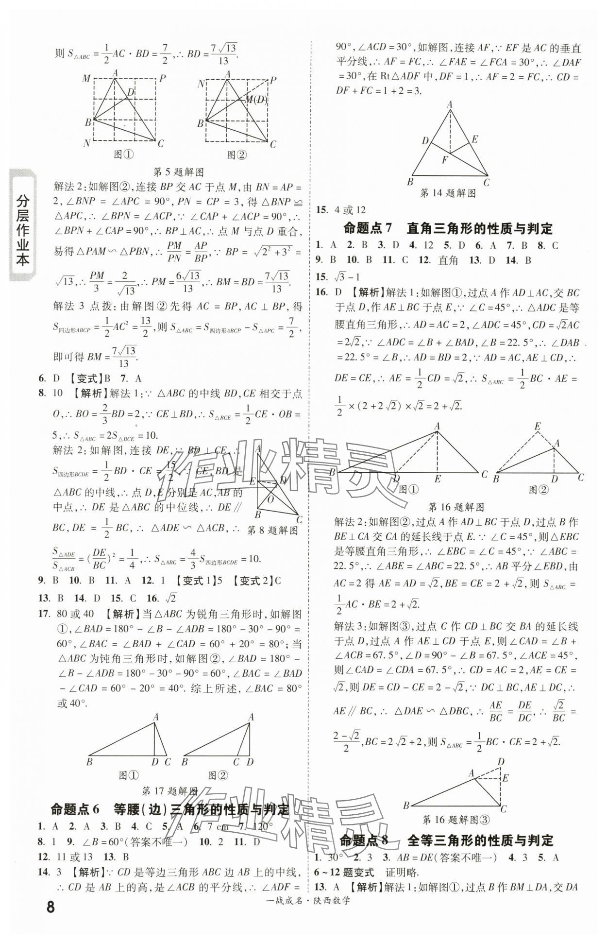 2024年一戰(zhàn)成名考前新方案數(shù)學(xué)陜西專版 第8頁