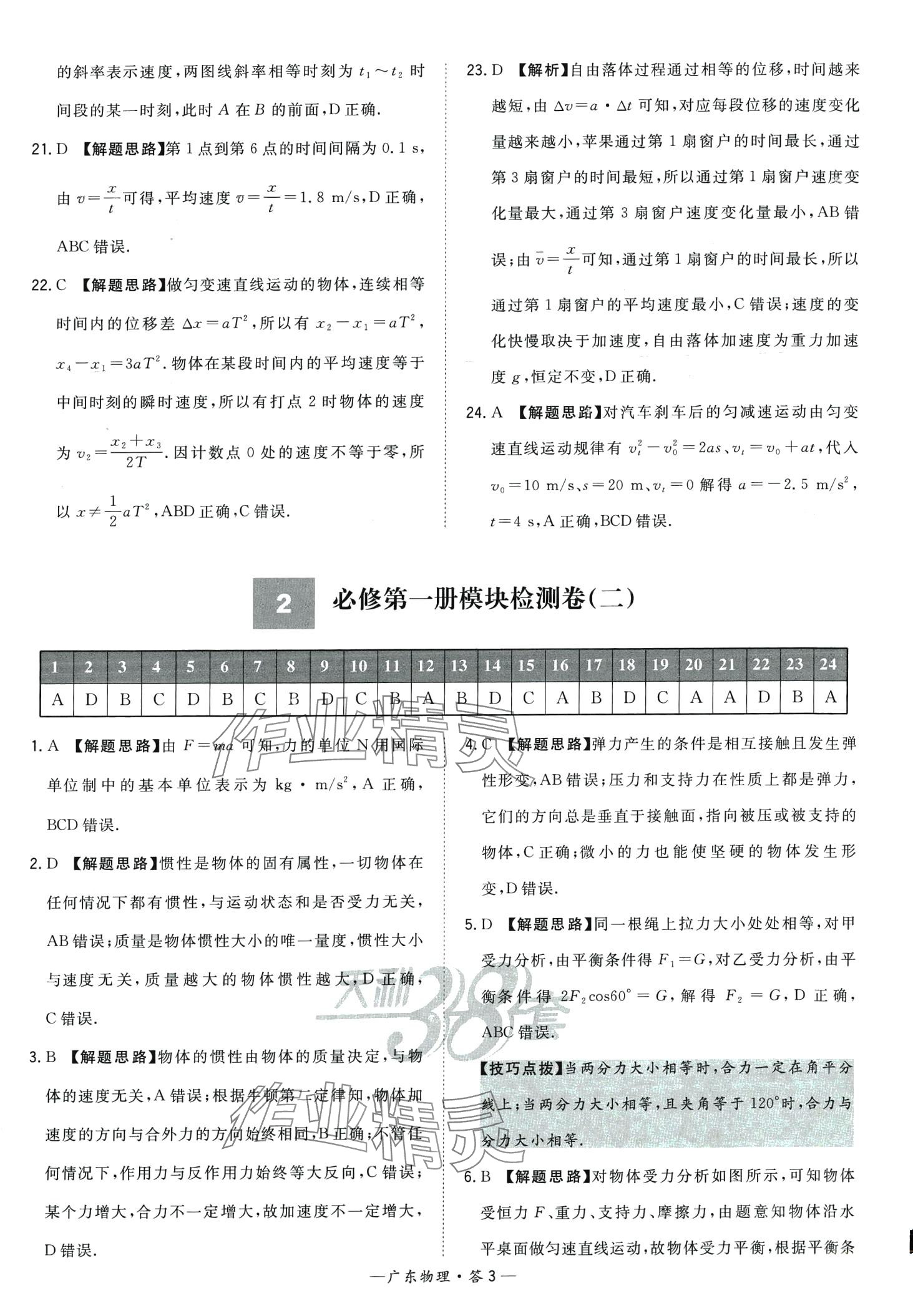 2024年天利38套學(xué)業(yè)水平考試高中物理廣東專版 第3頁