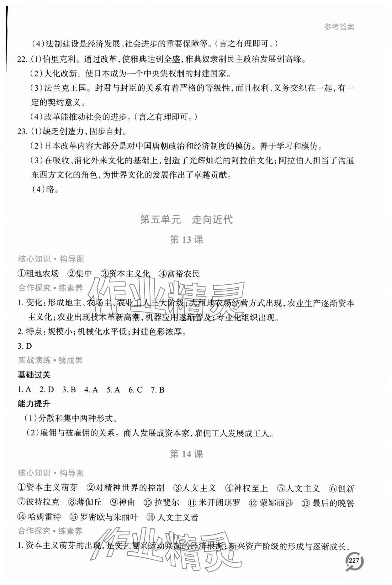 2023年新課堂學習與探究九年級歷史全一冊人教版 第9頁
