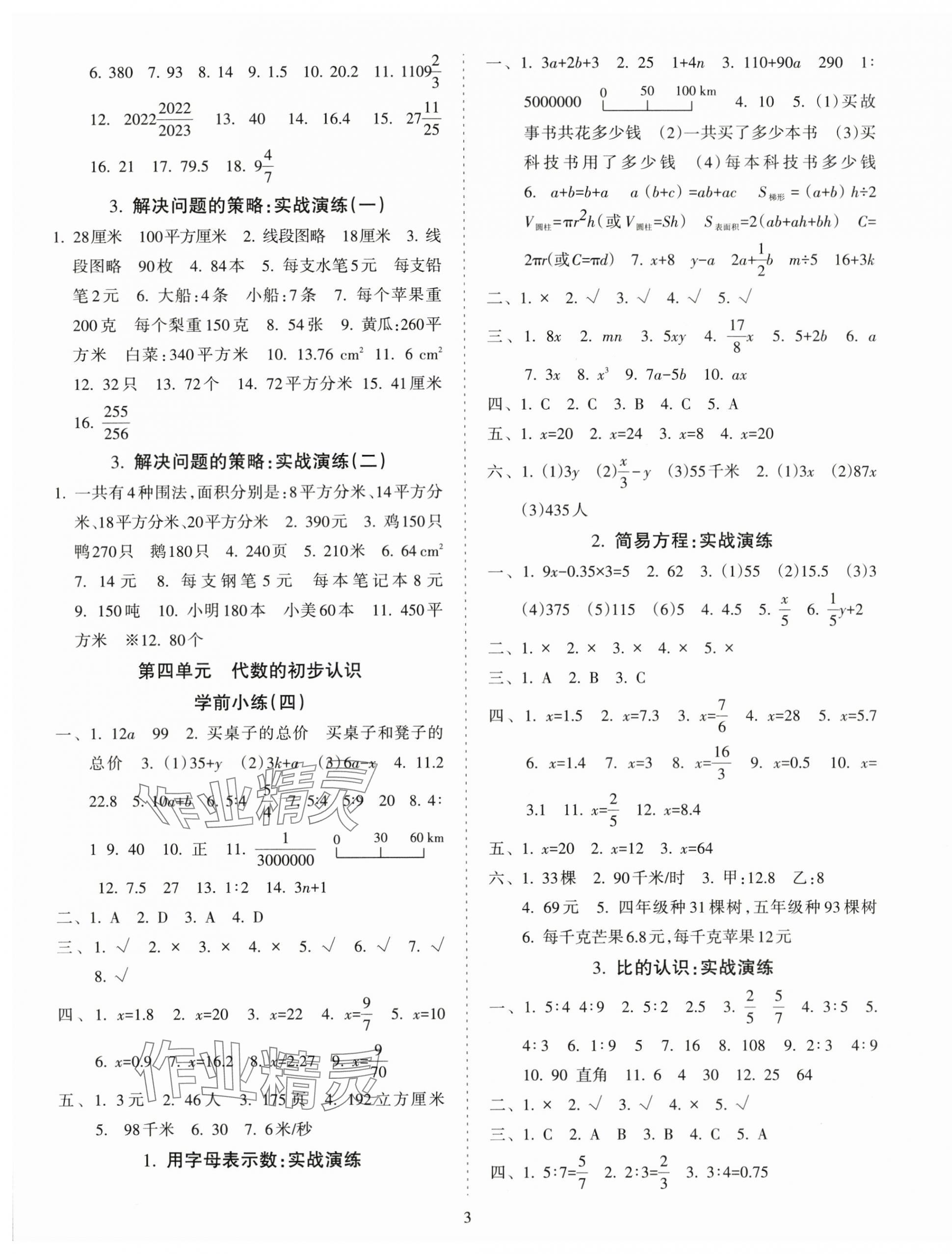 2024年金椰風小學畢業(yè)總復習數學 第3頁