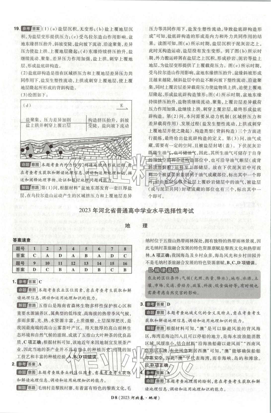 2026年新高考5年真题高中地理河北专版 第8页