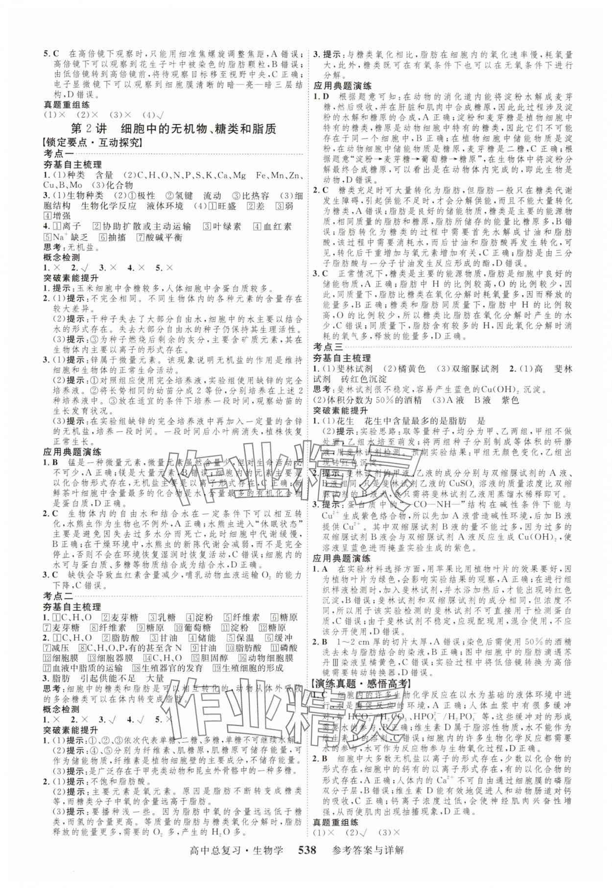 2024年三维设计生物 参考答案第2页