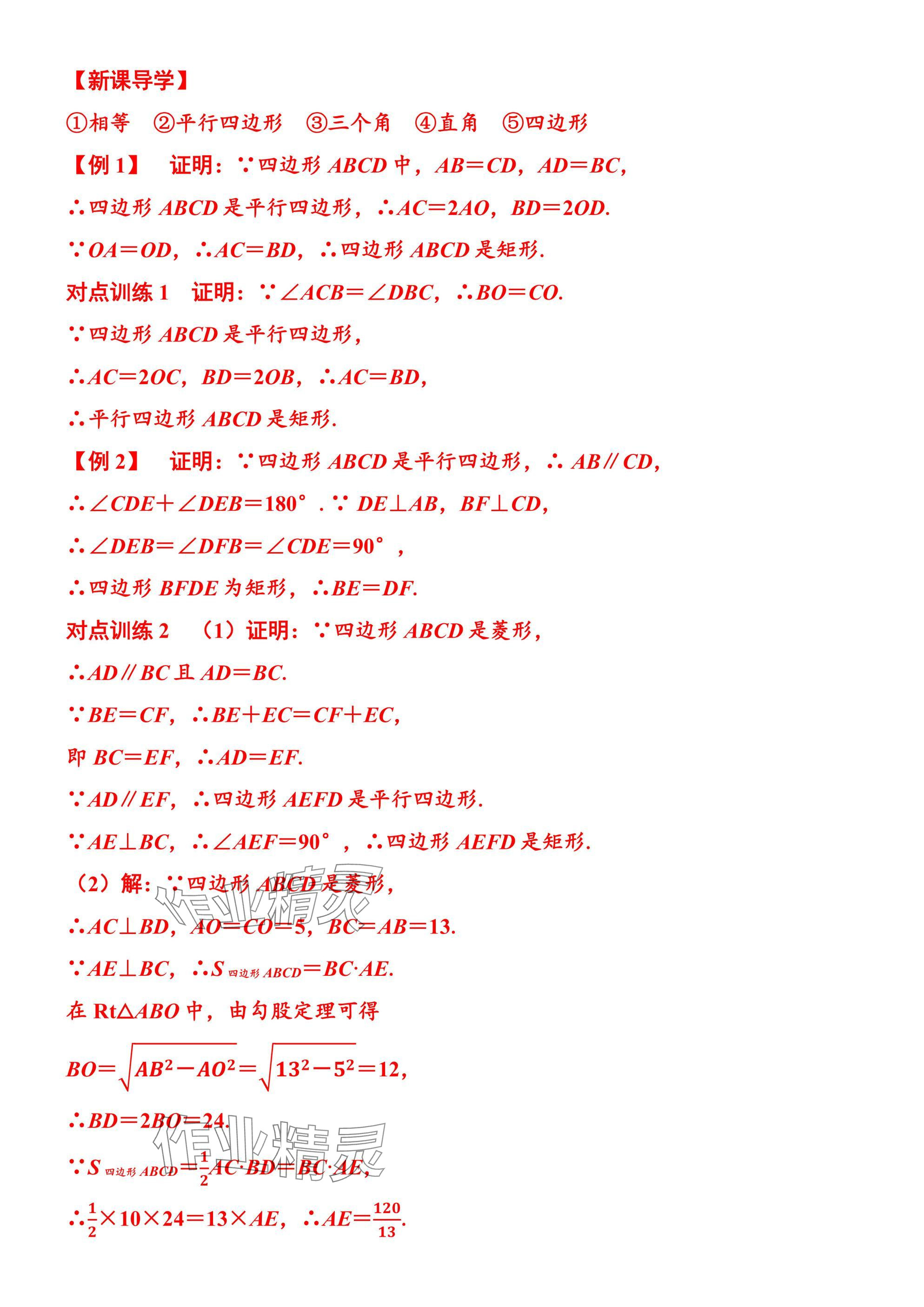 2025年廣東名師講練通九年級數學全一冊北師大版深圳專版 參考答案第9頁
