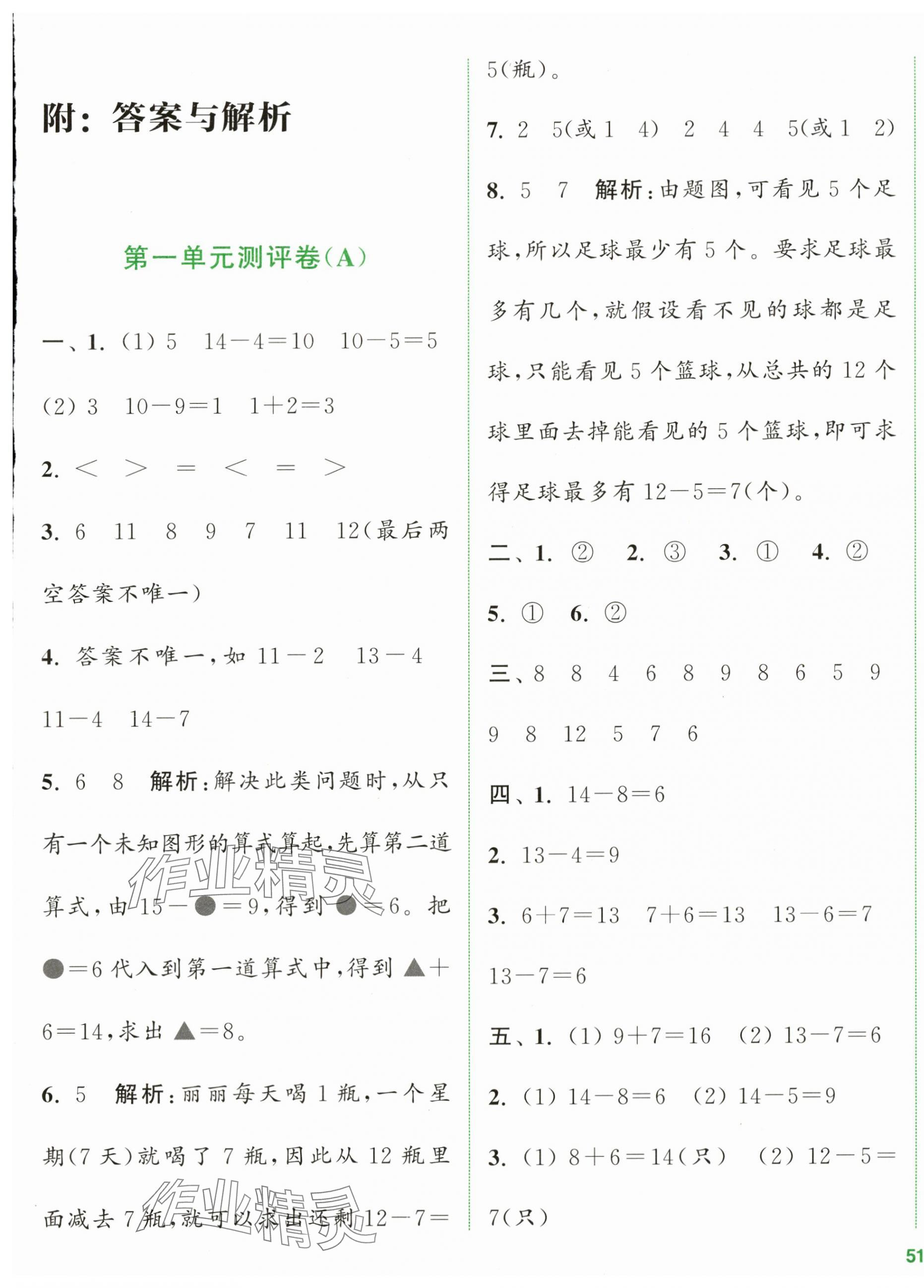 2024年通城學(xué)典全程測評卷一年級數(shù)學(xué)下冊蘇教版江蘇專版 第1頁