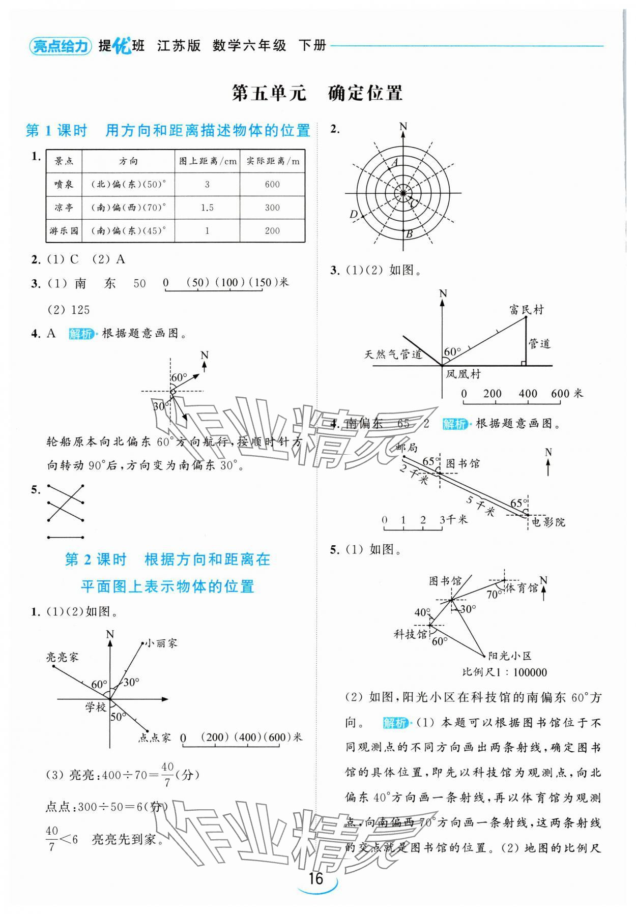 2024年亮點(diǎn)給力提優(yōu)班六年級(jí)數(shù)學(xué)下冊(cè)蘇教版 參考答案第16頁(yè)