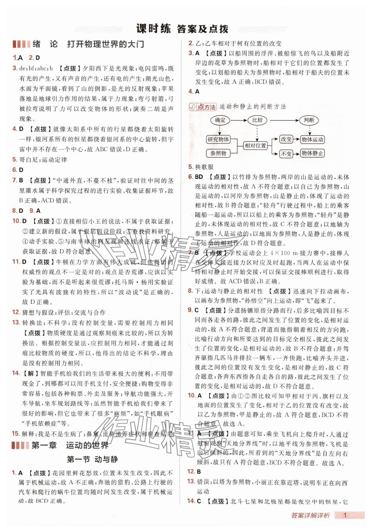 2025年綜合應(yīng)用創(chuàng)新題典中點(diǎn)八年級(jí)物理上冊(cè)滬科版 第1頁(yè)