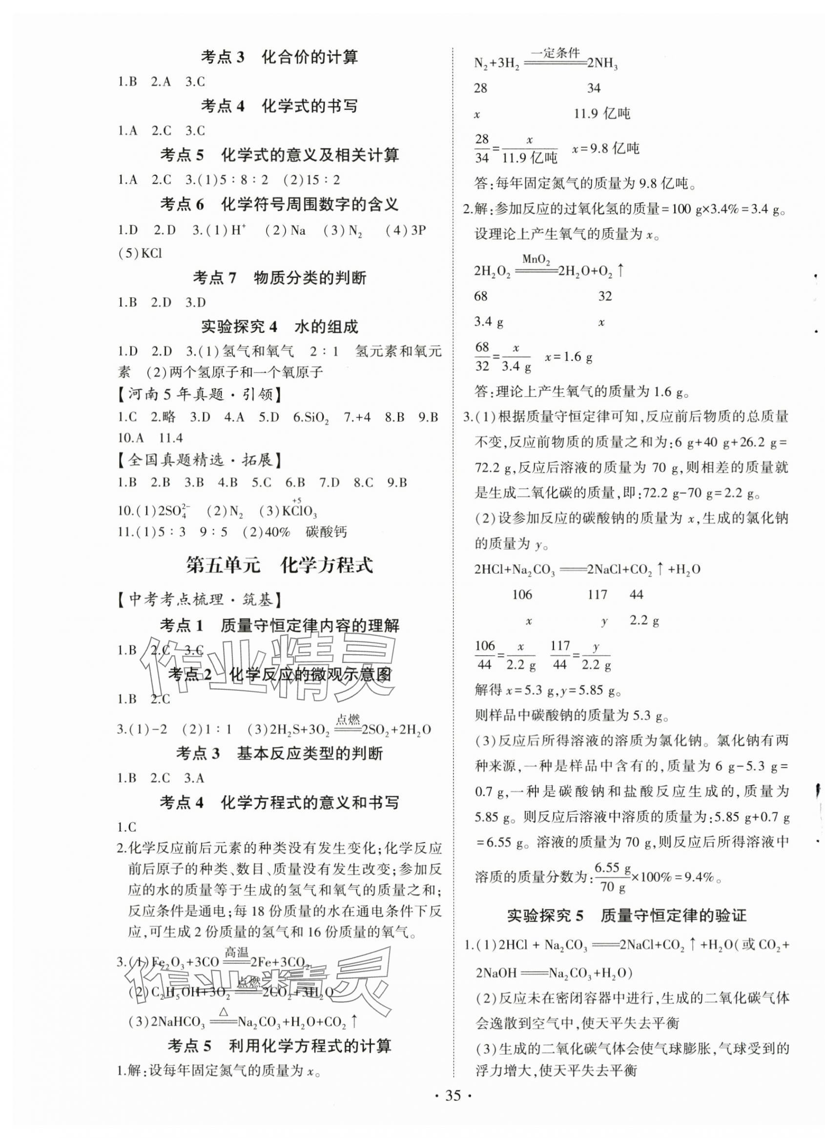 2024年初中學(xué)業(yè)水平考試復(fù)習(xí)指導(dǎo)化學(xué)河南專版 第3頁