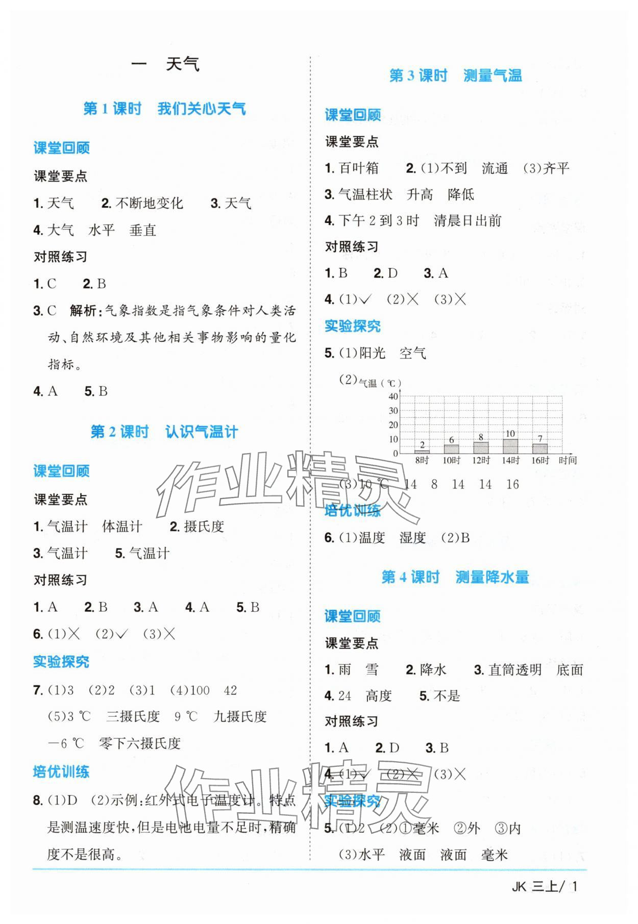 2025年阳光同学课时优化作业三年级科学上册教科版 第1页