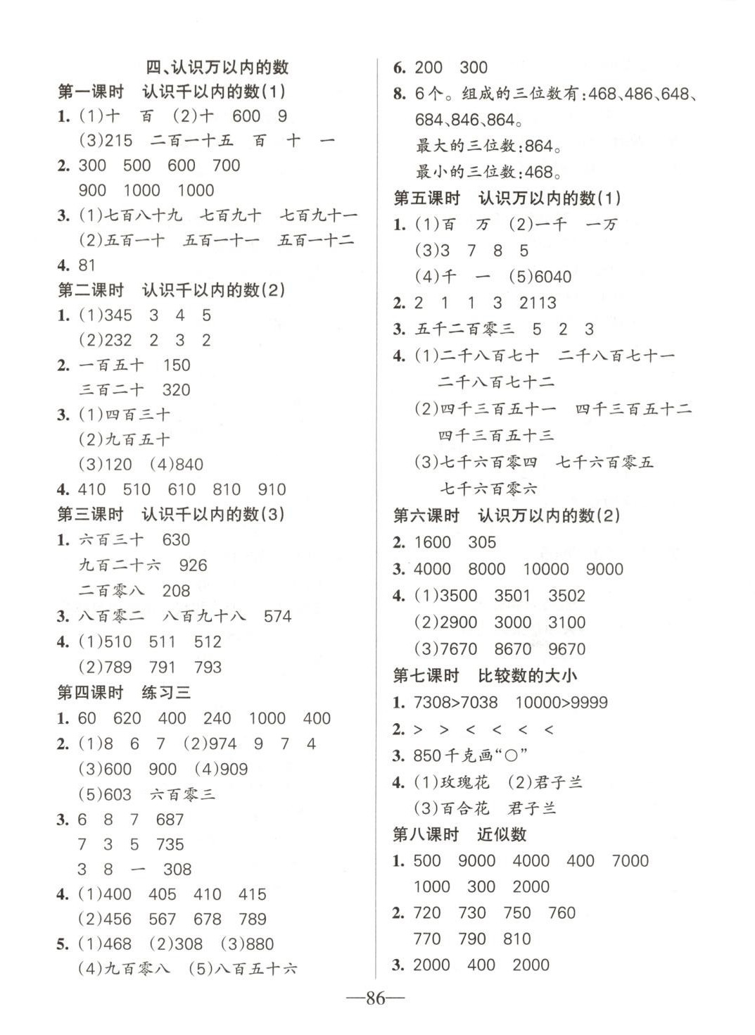 2025年名師三導(dǎo)學(xué)練考二年級數(shù)學(xué)下冊蘇教版 第2頁
