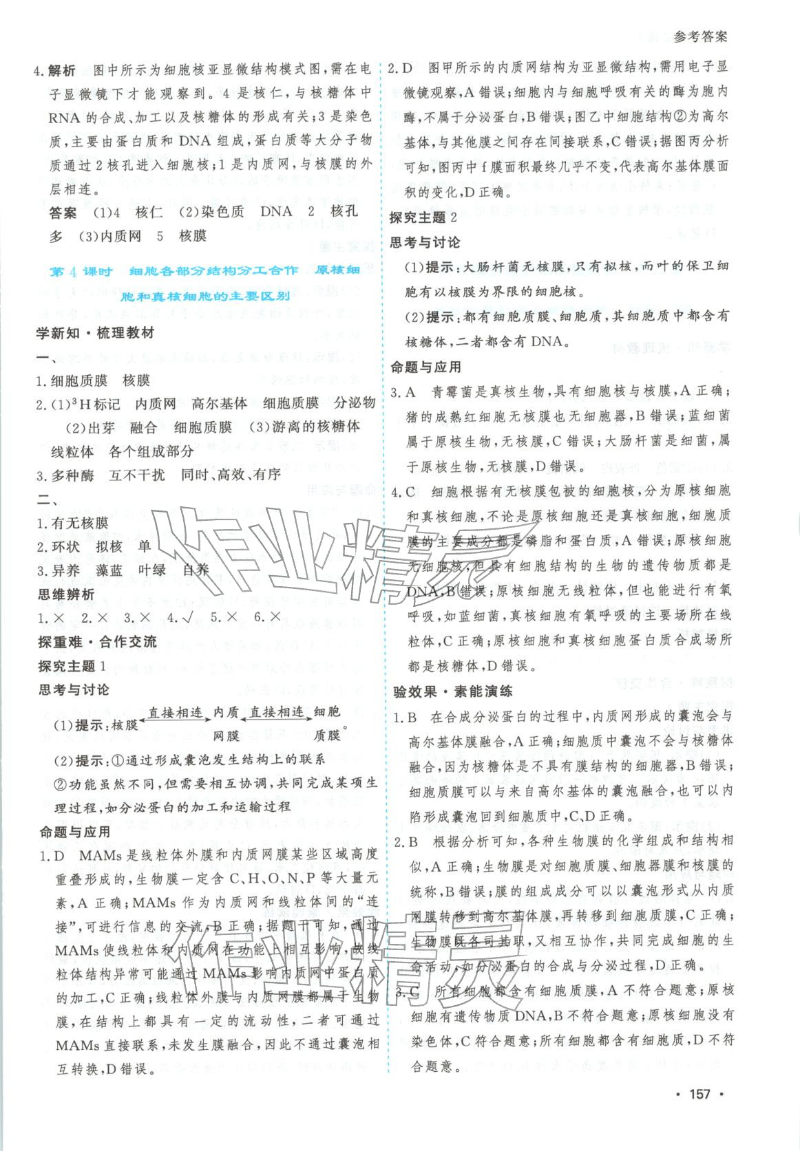 2026年高考一线课时练习高中生物必修第一册通用版江苏专版 第9页