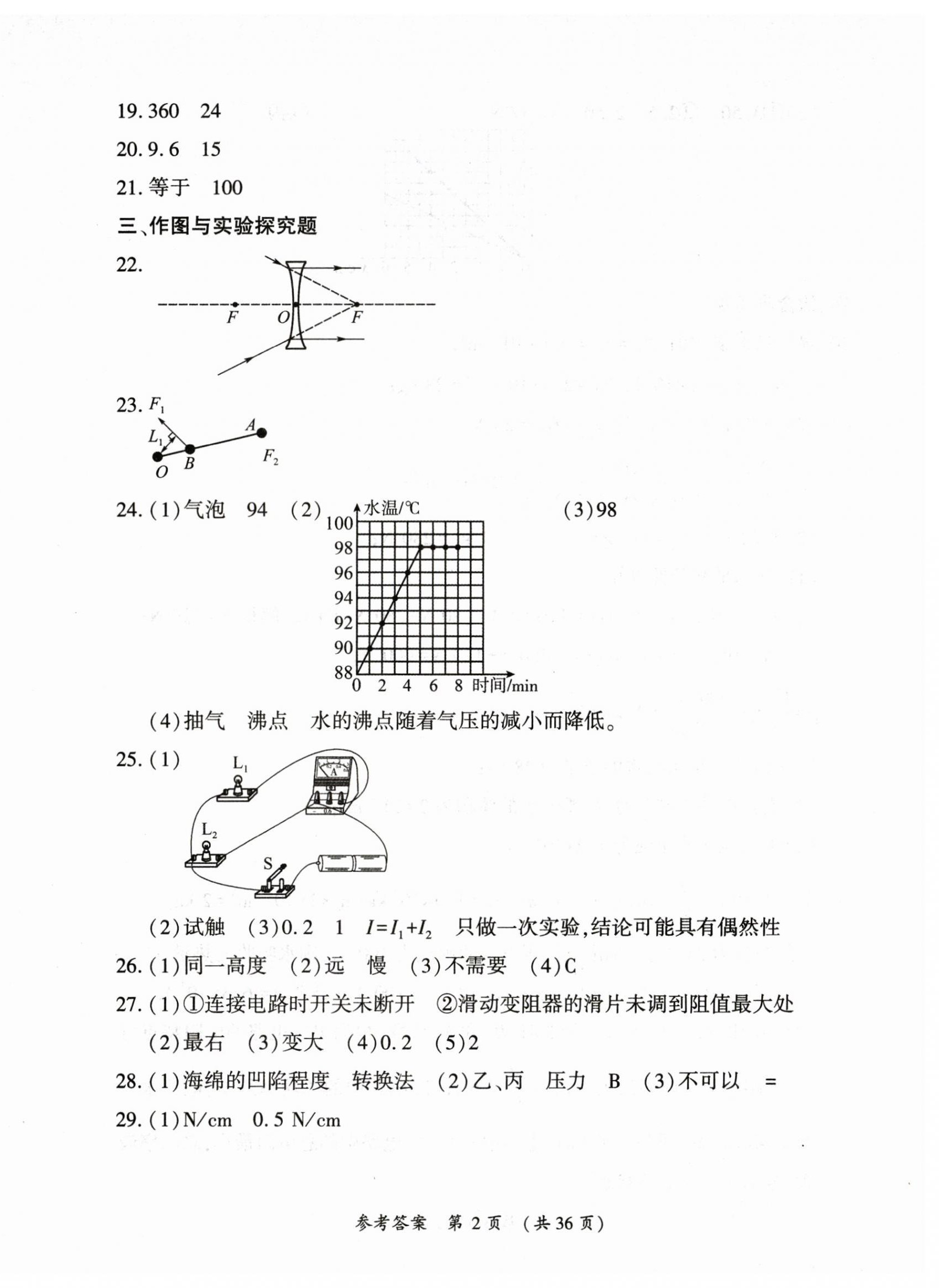 2025年创新与探究中考总复习物理 第2页