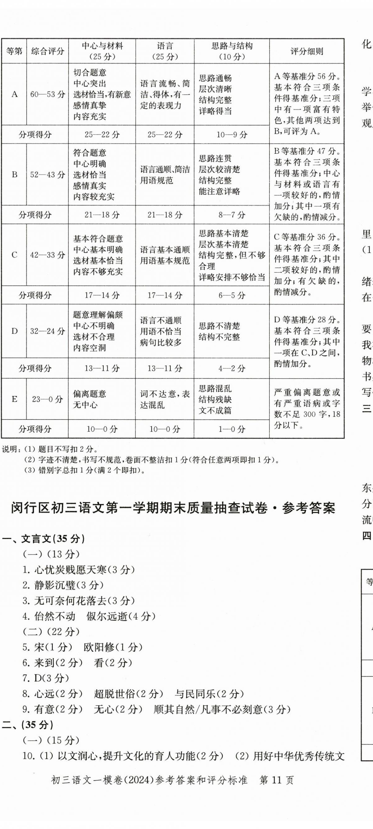 2025年文化课强化训练语文中考三年合订本2022~2024&nbsp;第11页
