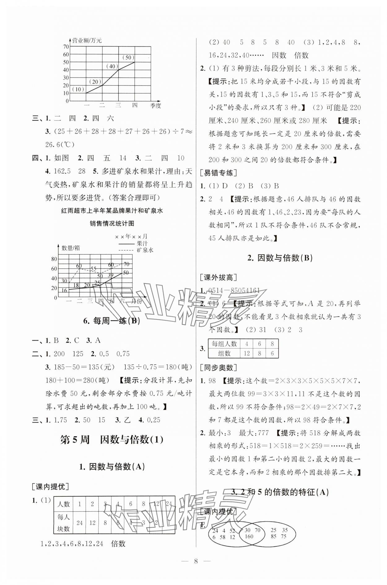 2025年從課本到奧數(shù)五年級數(shù)學(xué)下冊蘇教版 第8頁