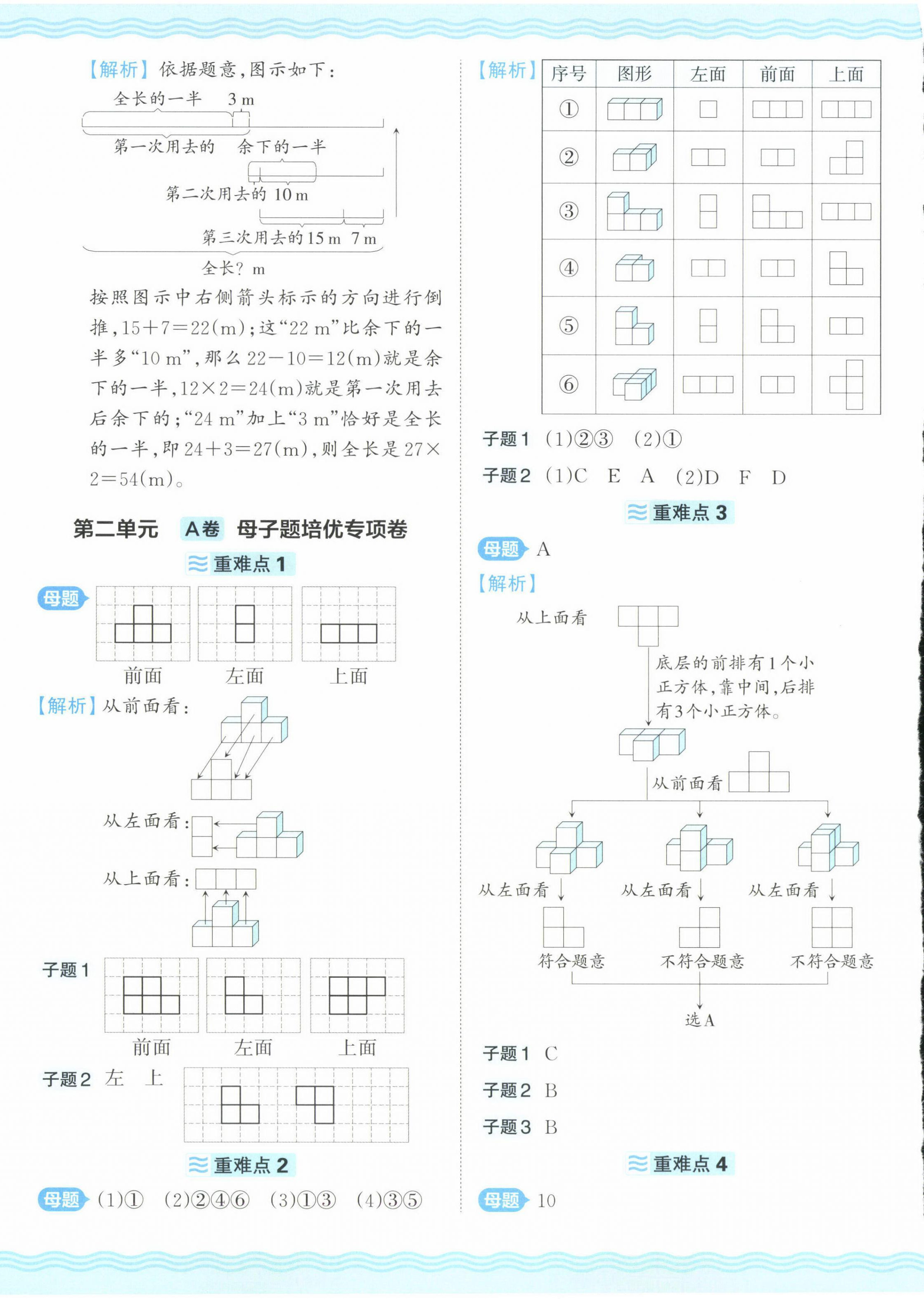 2025年王朝霞培优100分四年级数学下册人教版 参考答案第4页