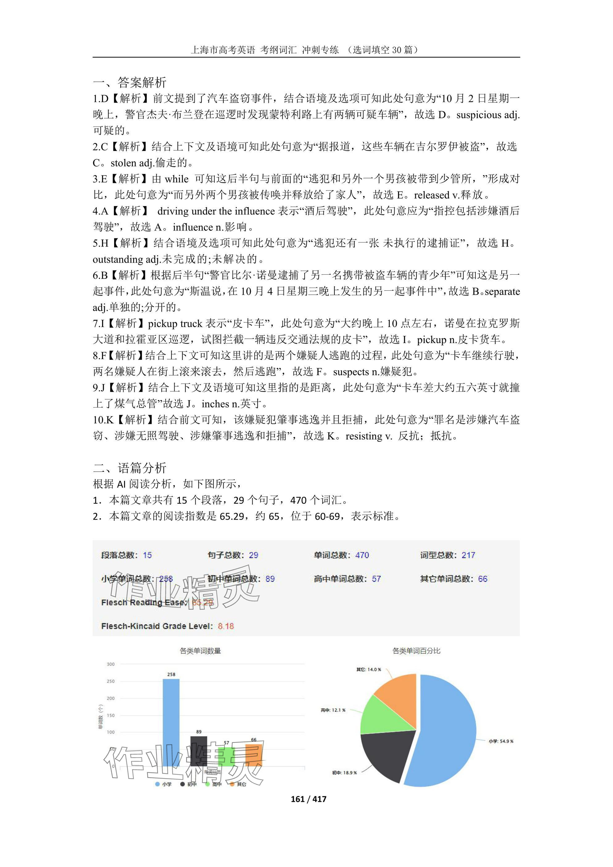 2025年上海市高考英語考綱詞匯練習冊 參考答案第232頁