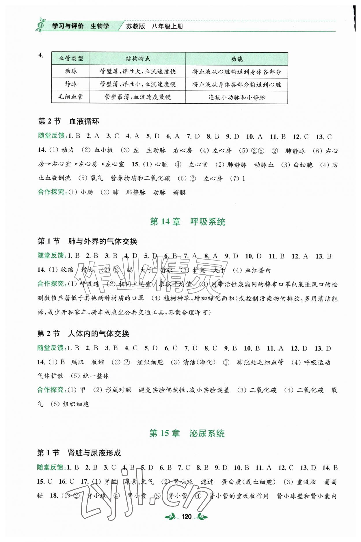 2026年学习与评价江苏凤凰教育出版社八年级生物上册苏教版河南专版&nbsp;第2页