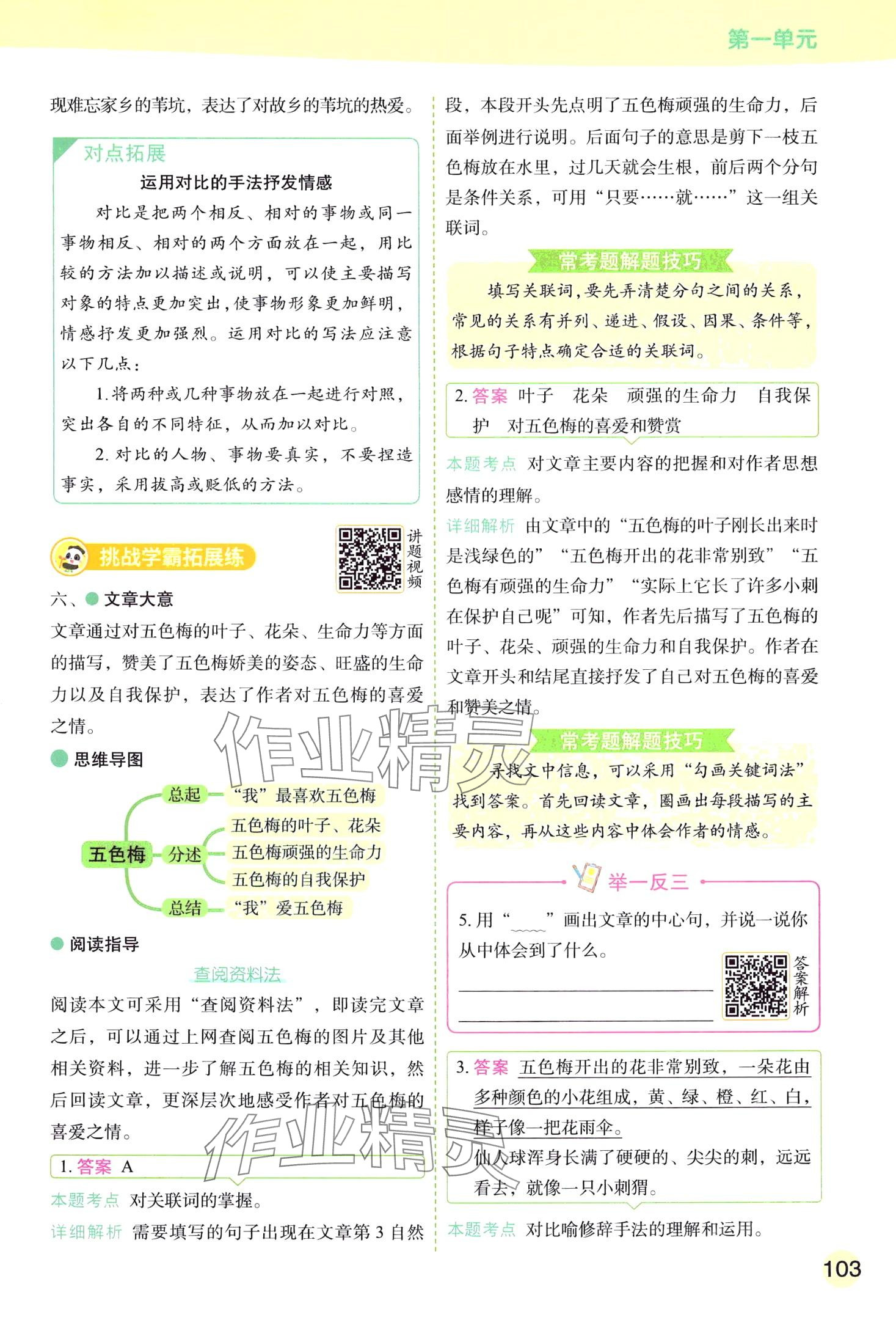 2024年黃岡學(xué)霸天天練五年級語文下冊人教版 第11頁