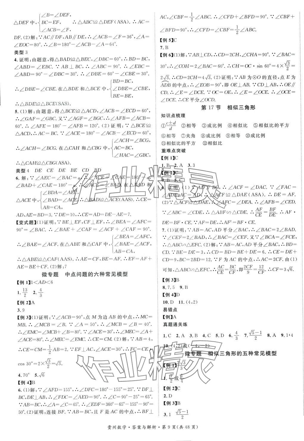 2024年名師測控中考特訓方案數(shù)學貴州專版 第9頁