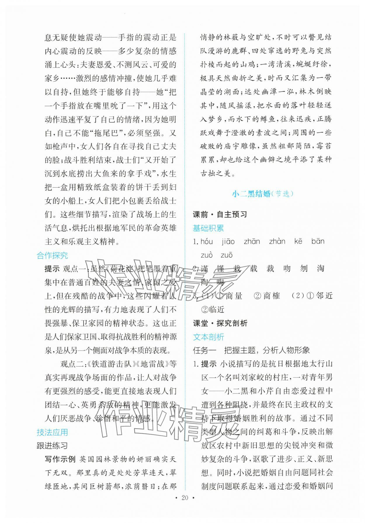 2025年能力培養(yǎng)與測(cè)試高中語(yǔ)文選擇性必修中冊(cè) 參考答案第19頁(yè)