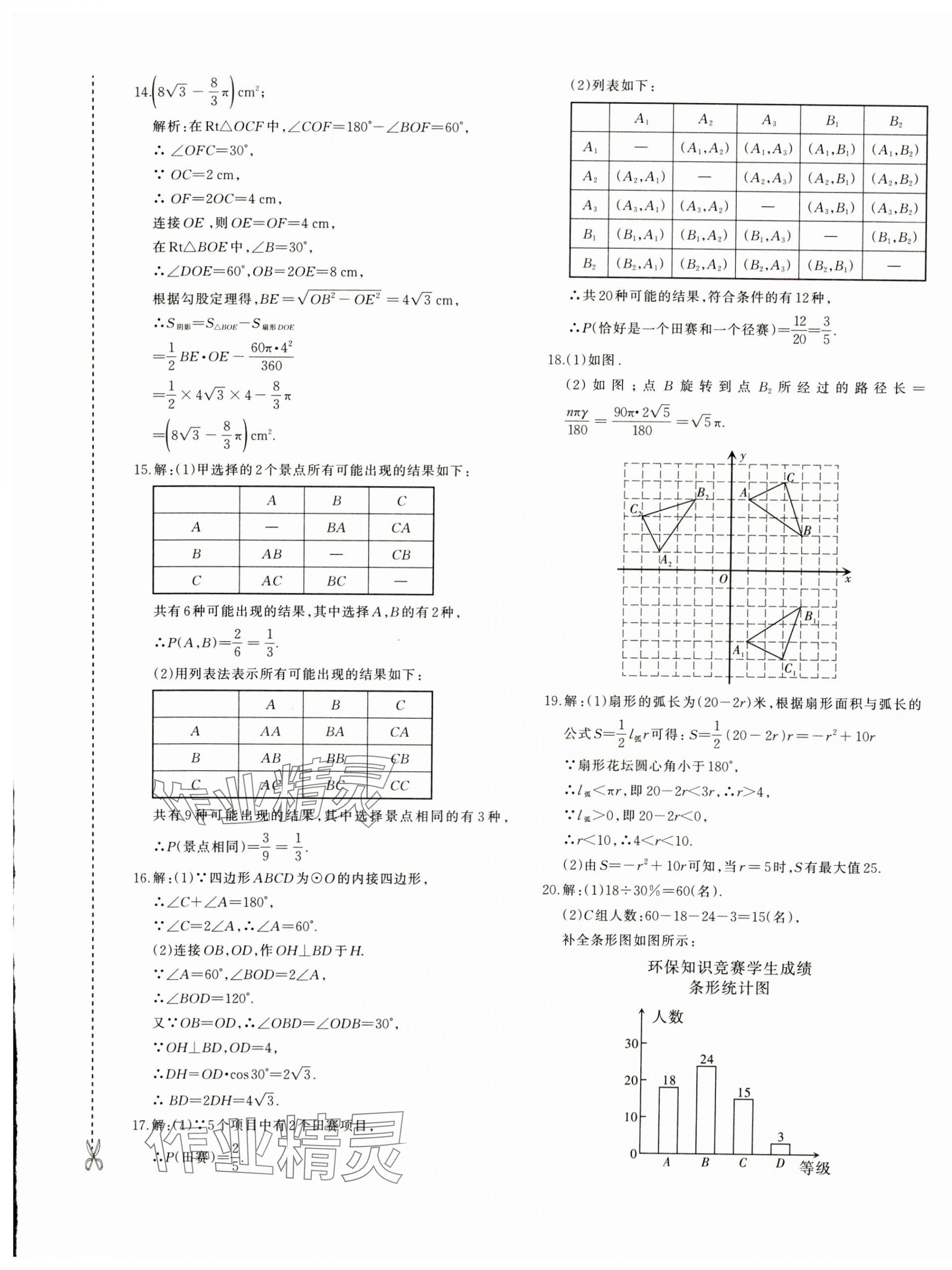 2024年優(yōu)學1+1評價與測試九年級數(shù)學全一冊人教版 第17頁