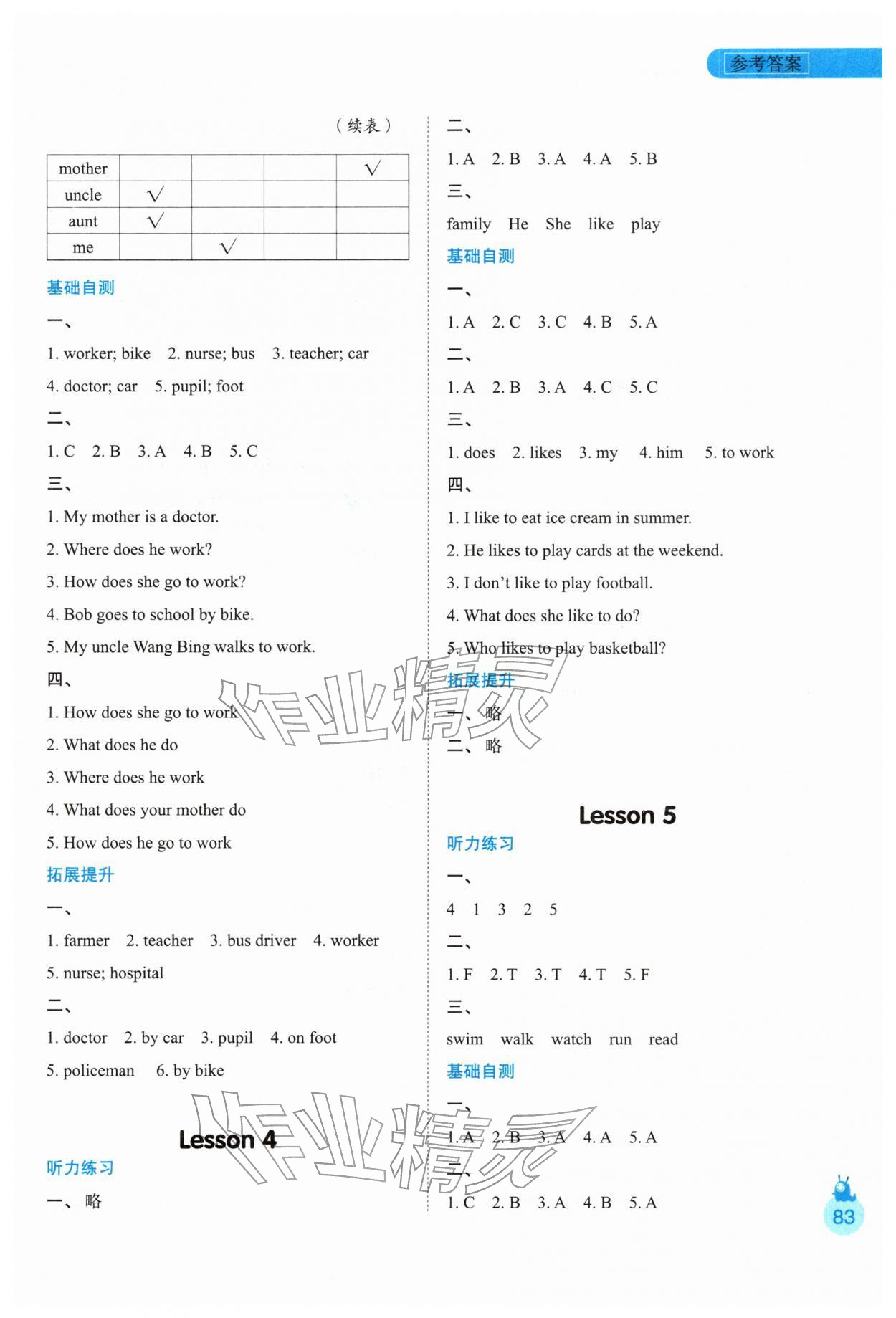 2026年1+1寒假作业五年级英语冀教版&nbsp;参考答案第2页