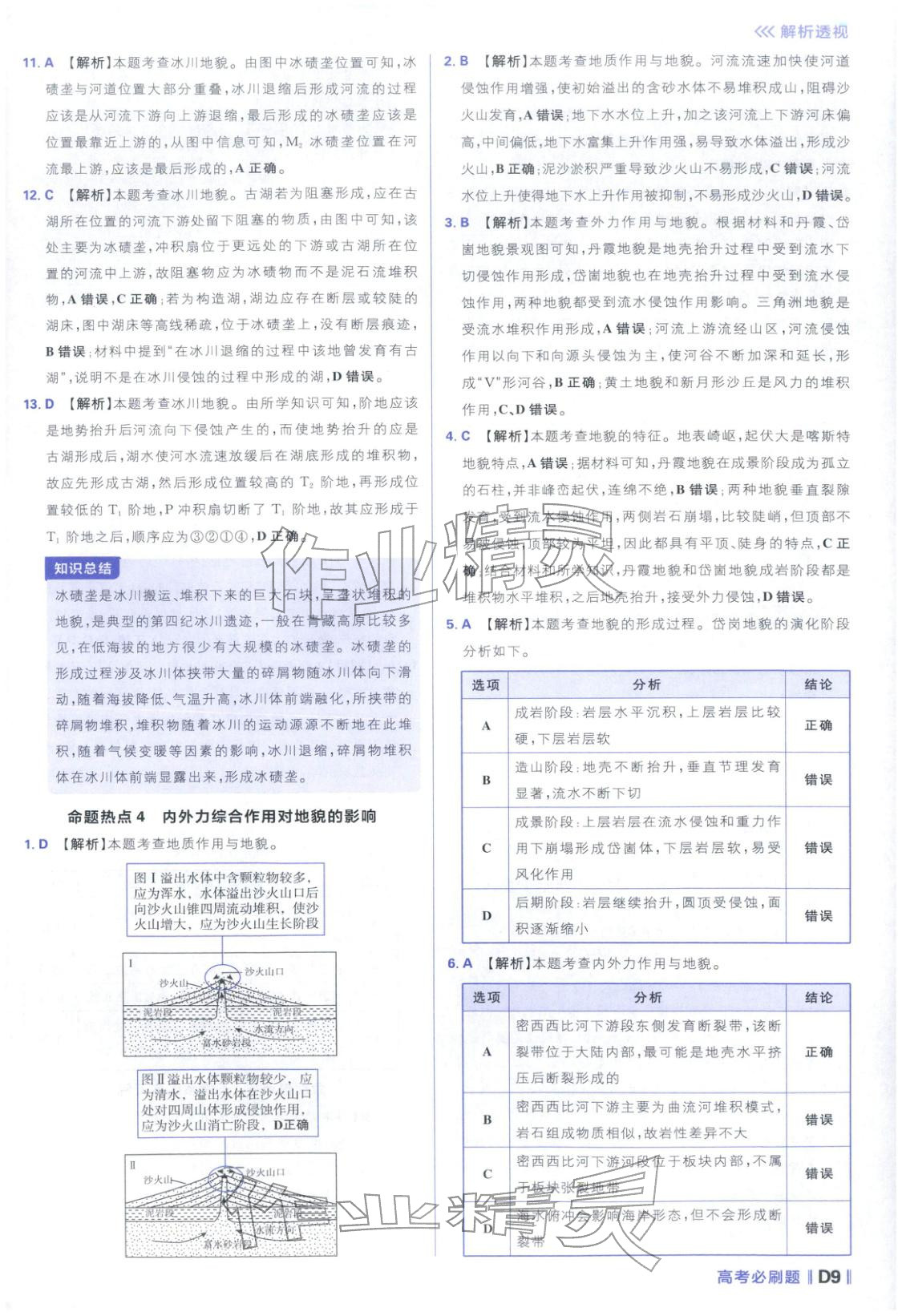 2026年高考必刷題分題型強(qiáng)化地理江蘇專版&nbsp;參考答案第9頁