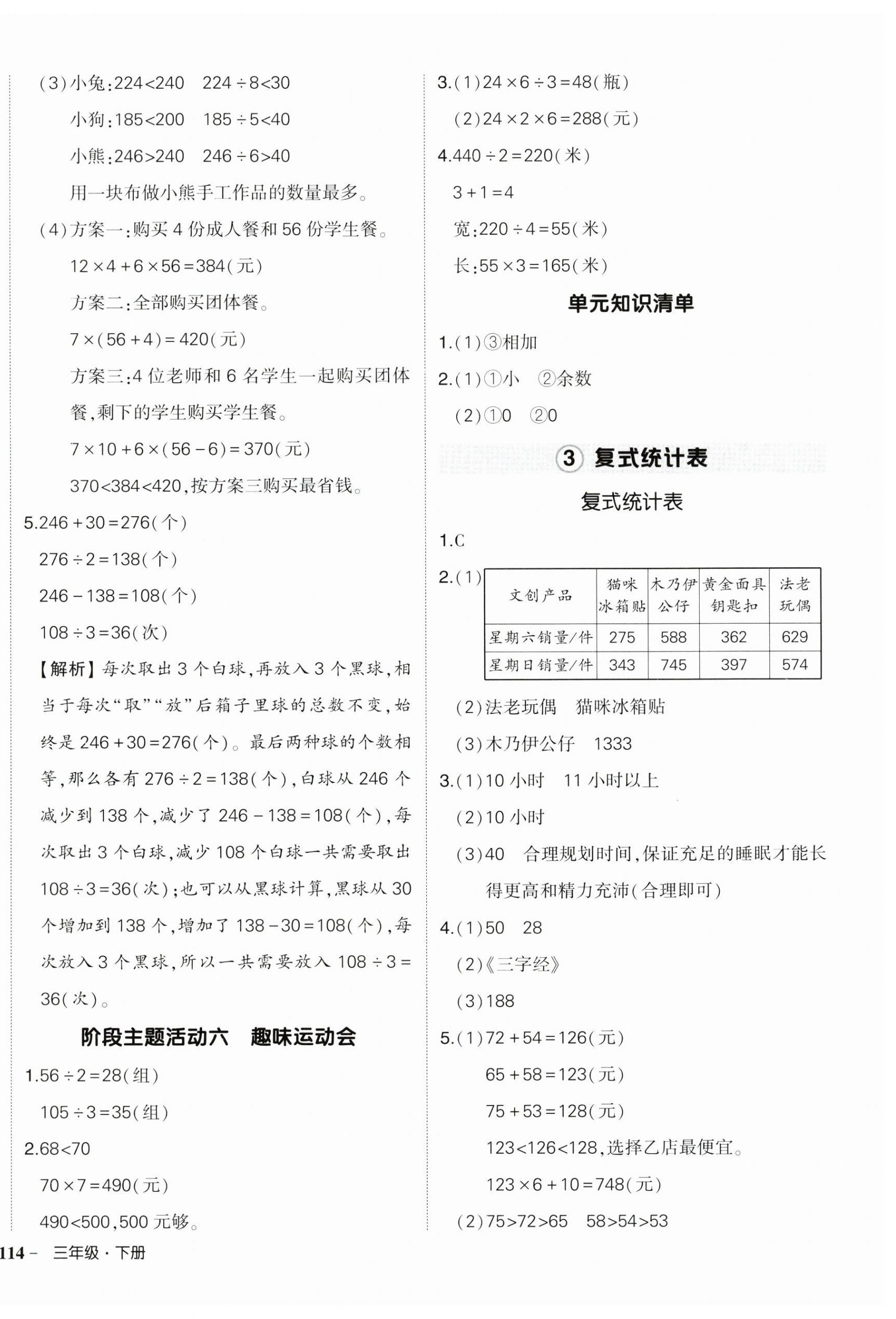 2025年?duì)钤刹怕穭?chuàng)優(yōu)作業(yè)100分三年級(jí)數(shù)學(xué)下冊(cè)人教版浙江專版 參考答案第16頁