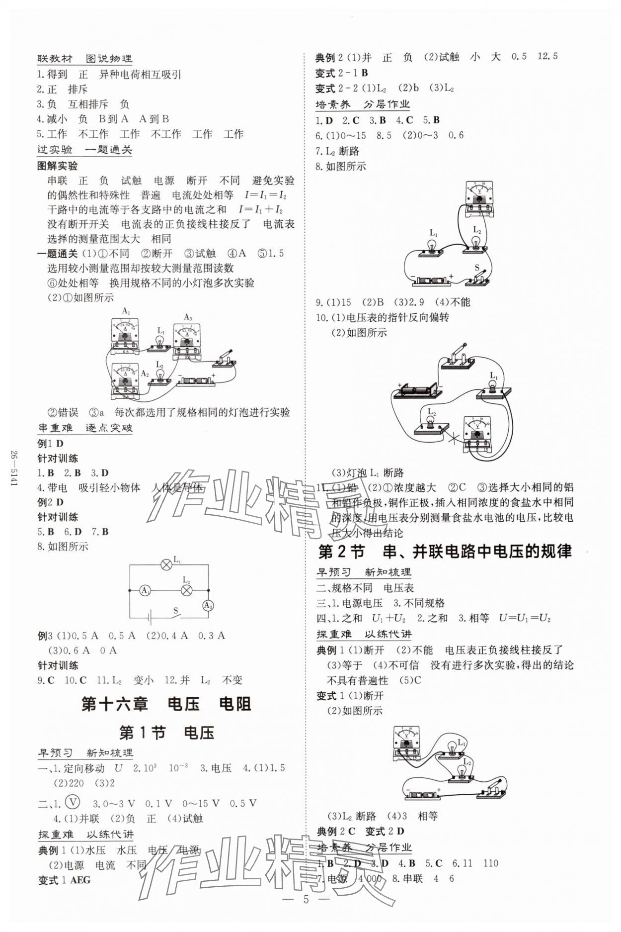2025年初中同步学习导与练导学探究案九年级物理全一册人教版 第5页