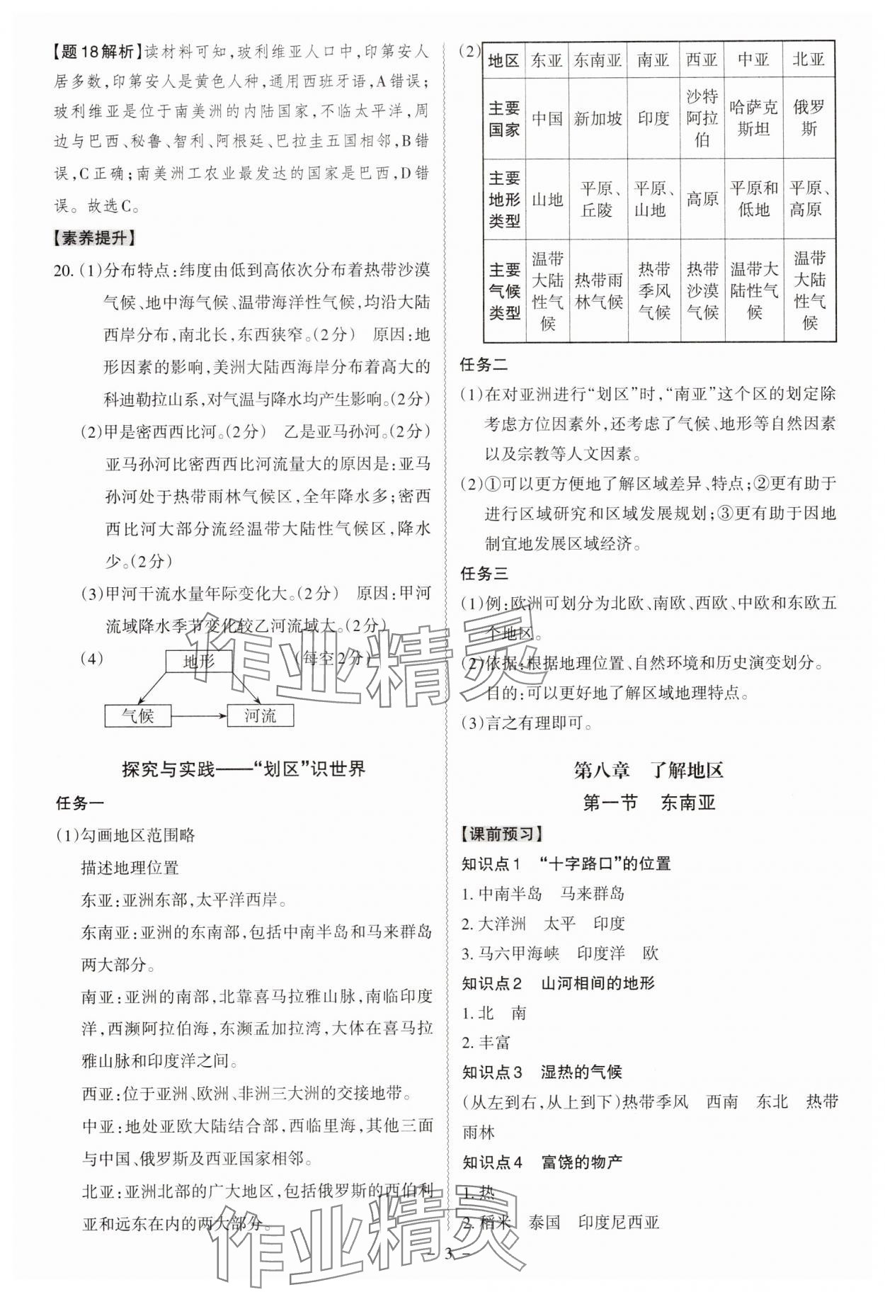 2025年同步沖刺七年級地理下冊湘教版 第3頁