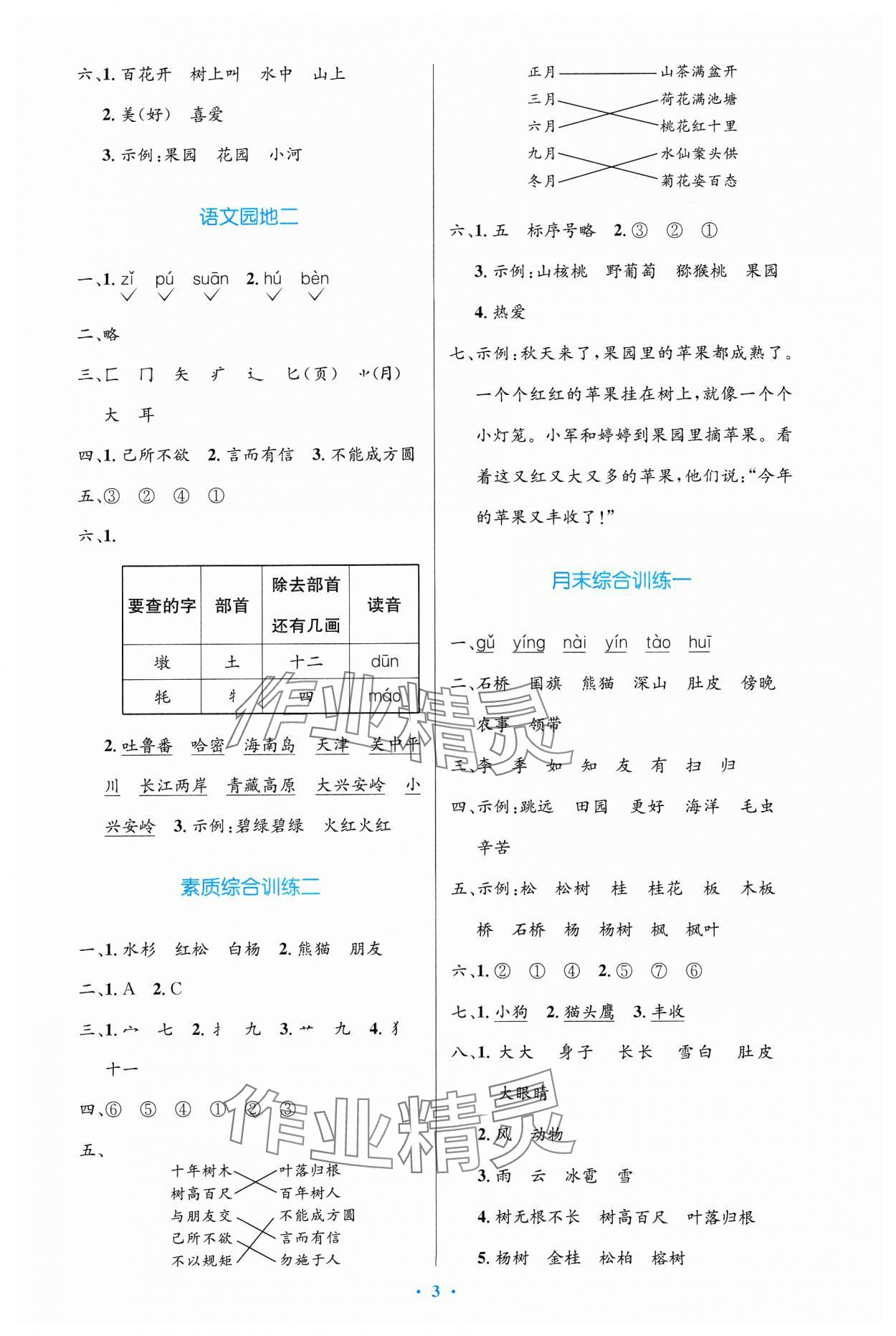 2023年同步测控优化设计二年级语文上册人教版增强 第3页