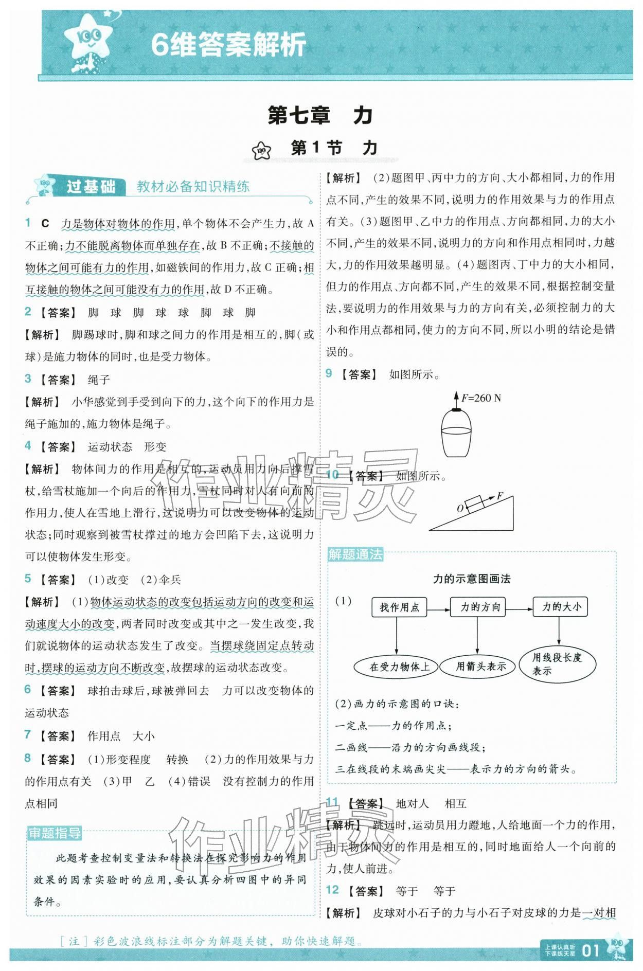 2026年一遍過(guò)八年級(jí)物理下冊(cè)人教版&nbsp;參考答案第1頁(yè)