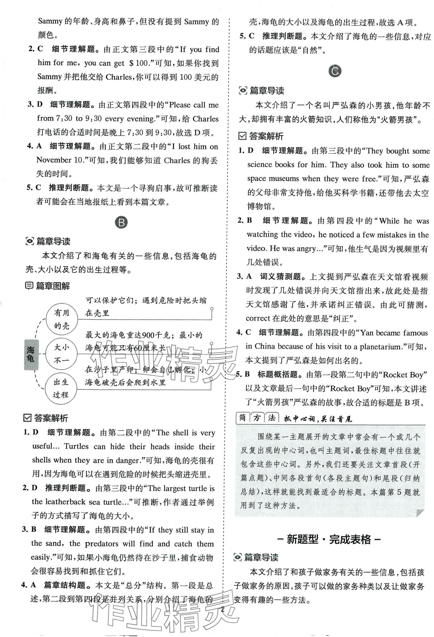 2024年星火英语Spark巅峰训练八年级完形填空与阅读理解 第8页