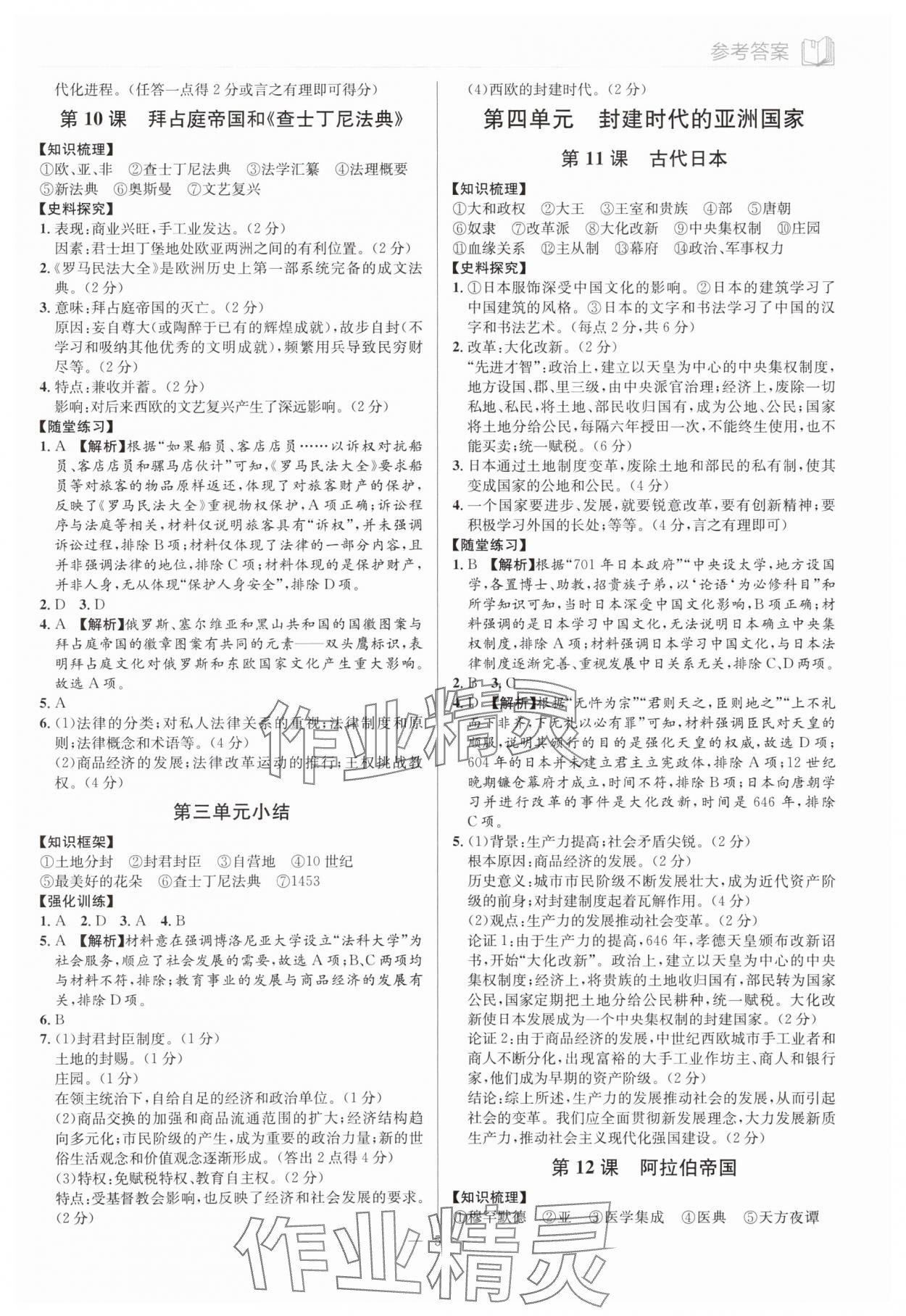 2025年廣東名師講練通九年級歷史全一冊人教版深圳專版 第5頁
