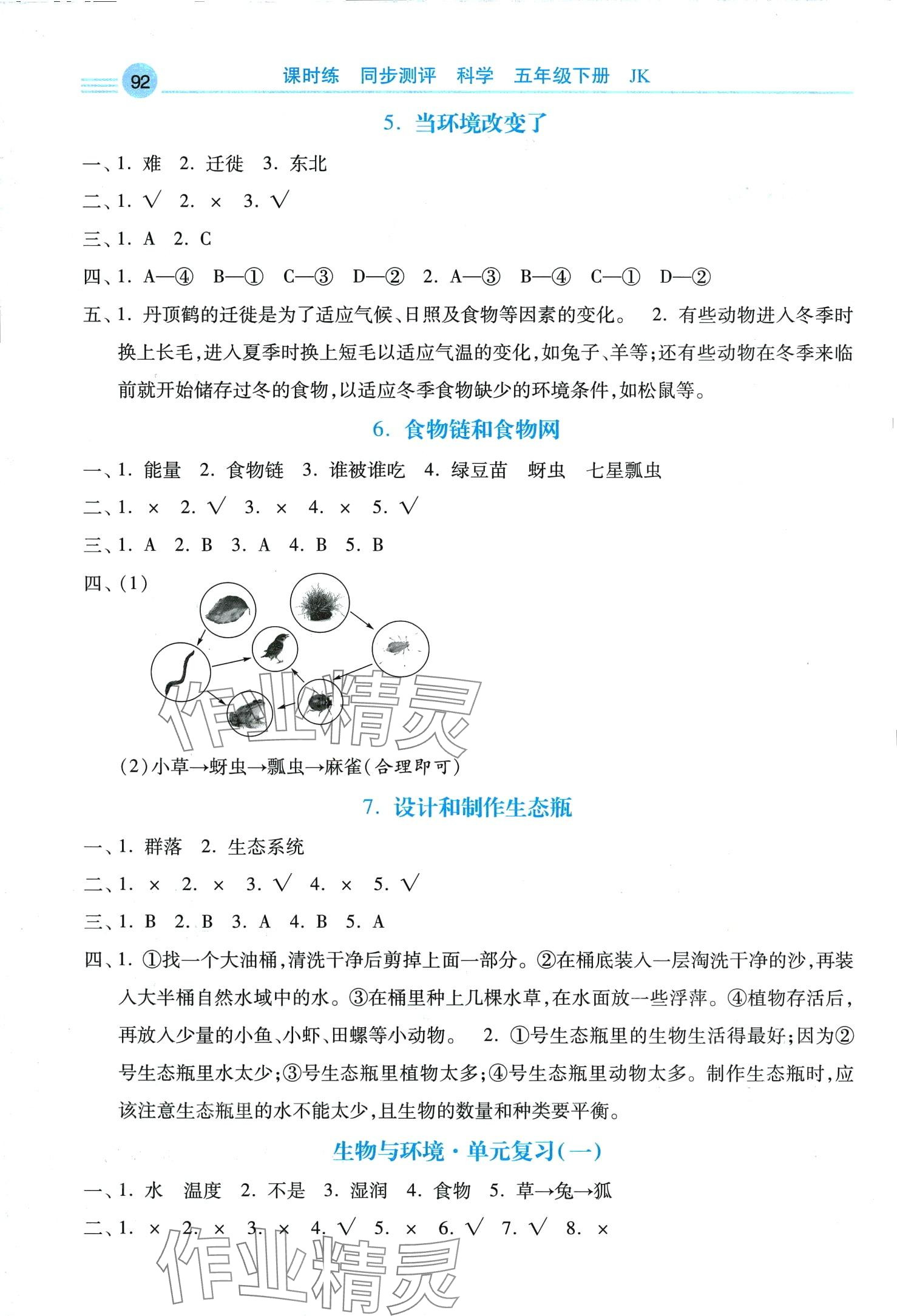 2024年課時(shí)練同步測(cè)評(píng)五年級(jí)科學(xué)下冊(cè)教科版 第2頁(yè)