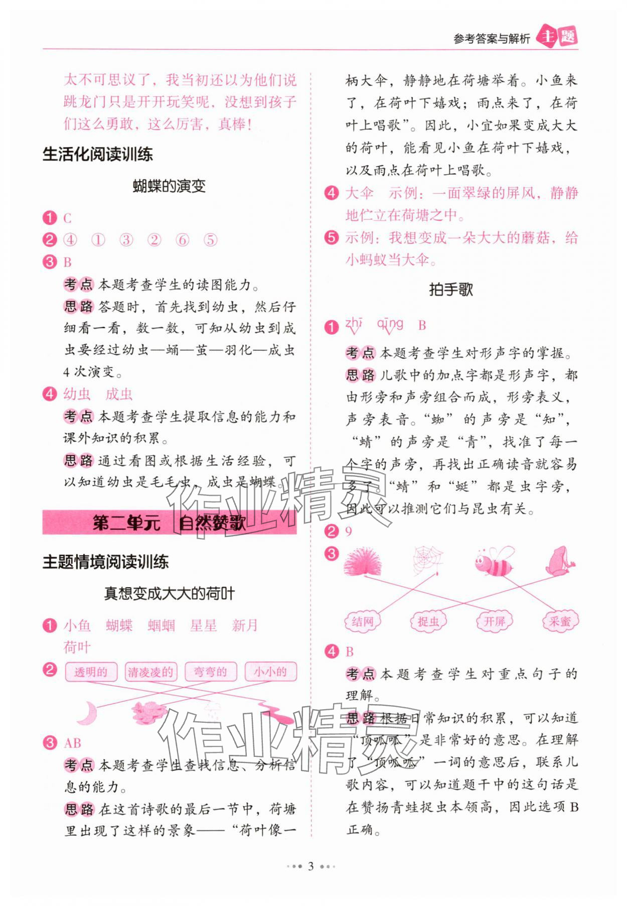 2024年主題閱讀訓(xùn)練100分二年級語文浙江專版 第3頁