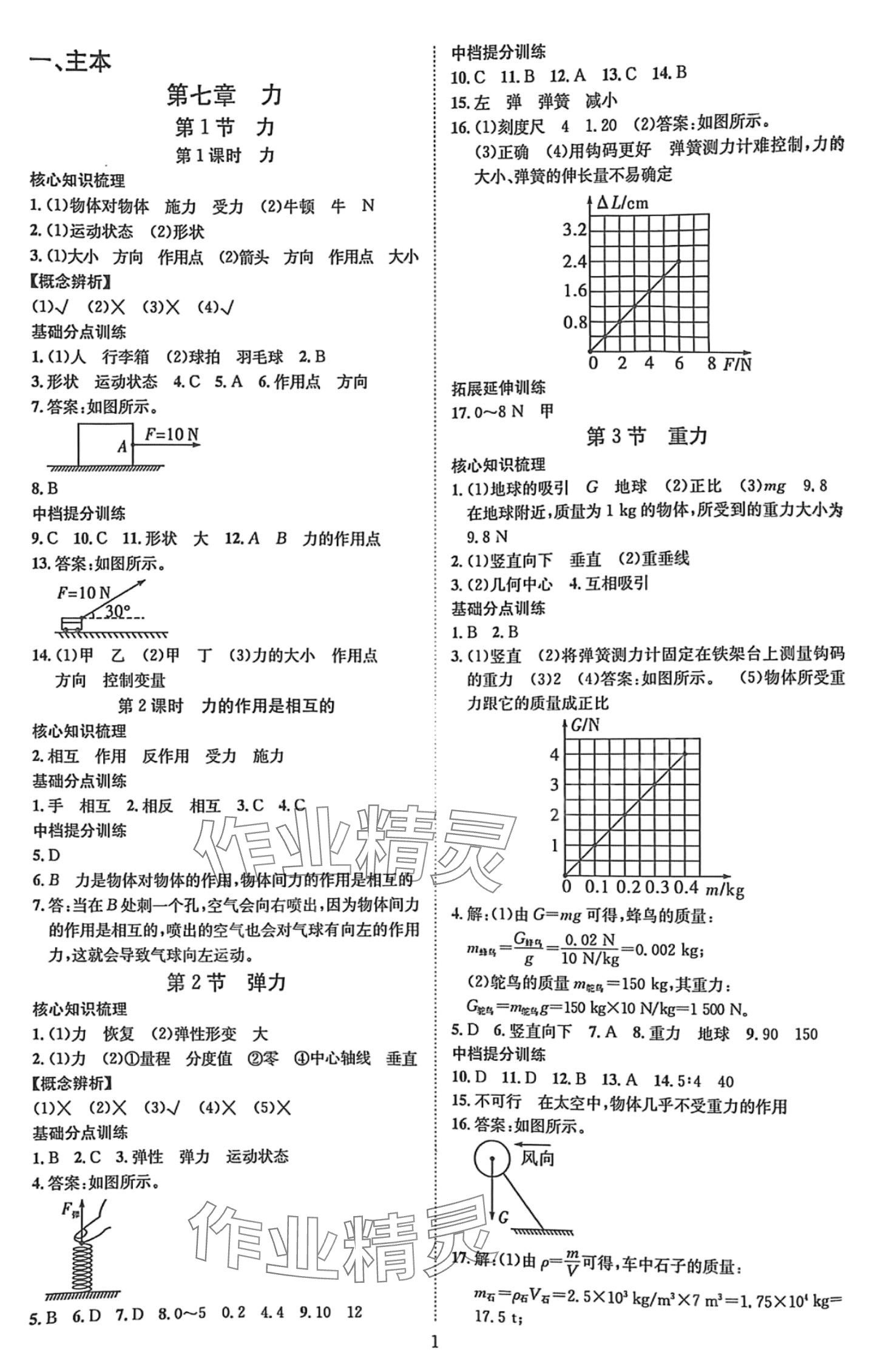 2024年暢行課堂八年級(jí)物理下冊(cè)人教版 第1頁(yè)