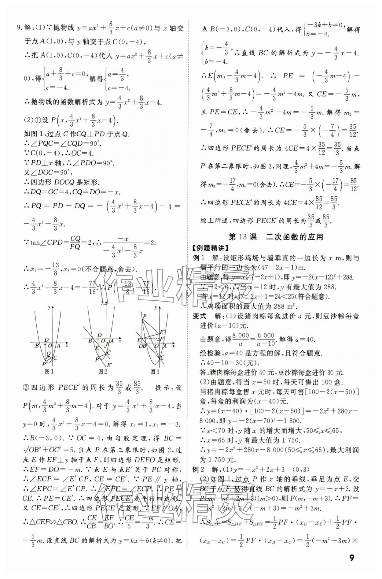 2024年名師中考數學廣東專用 第9頁